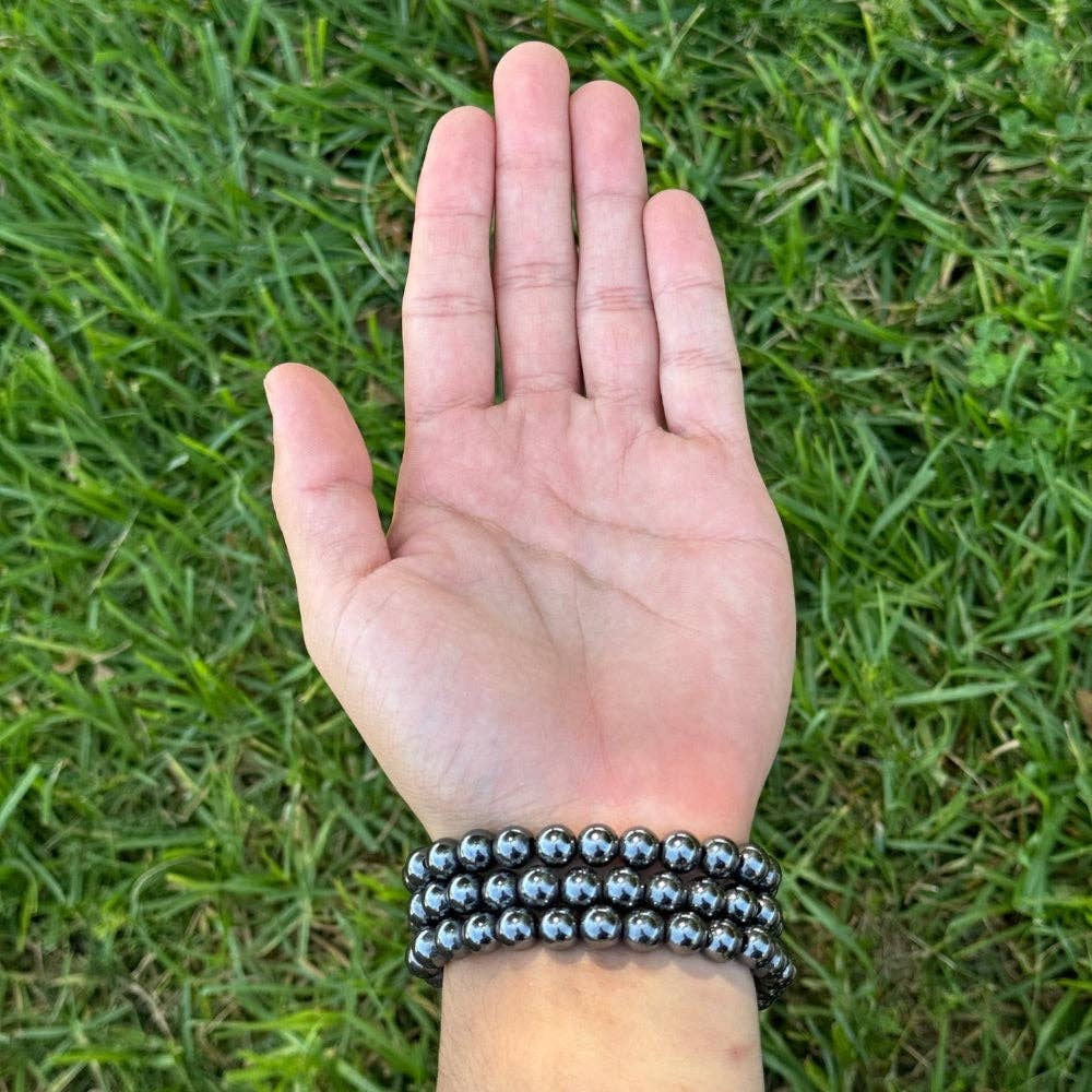 ✨🧚 Hematite Grounding & Protection Bracelet 🛡️✨