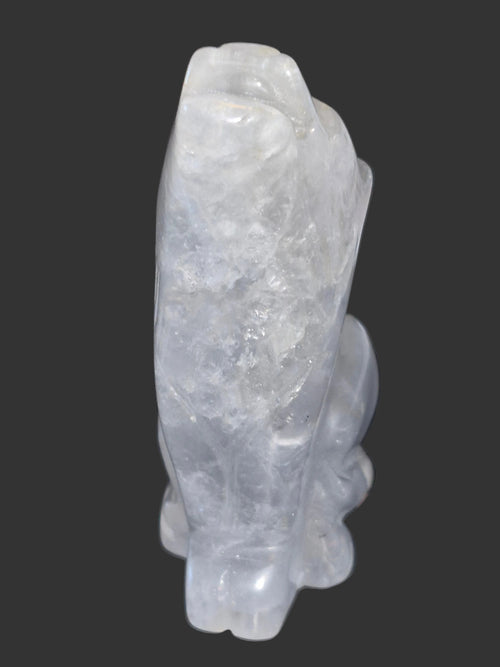 Clear Quartz Guardian Wolf 🌙🐺✨