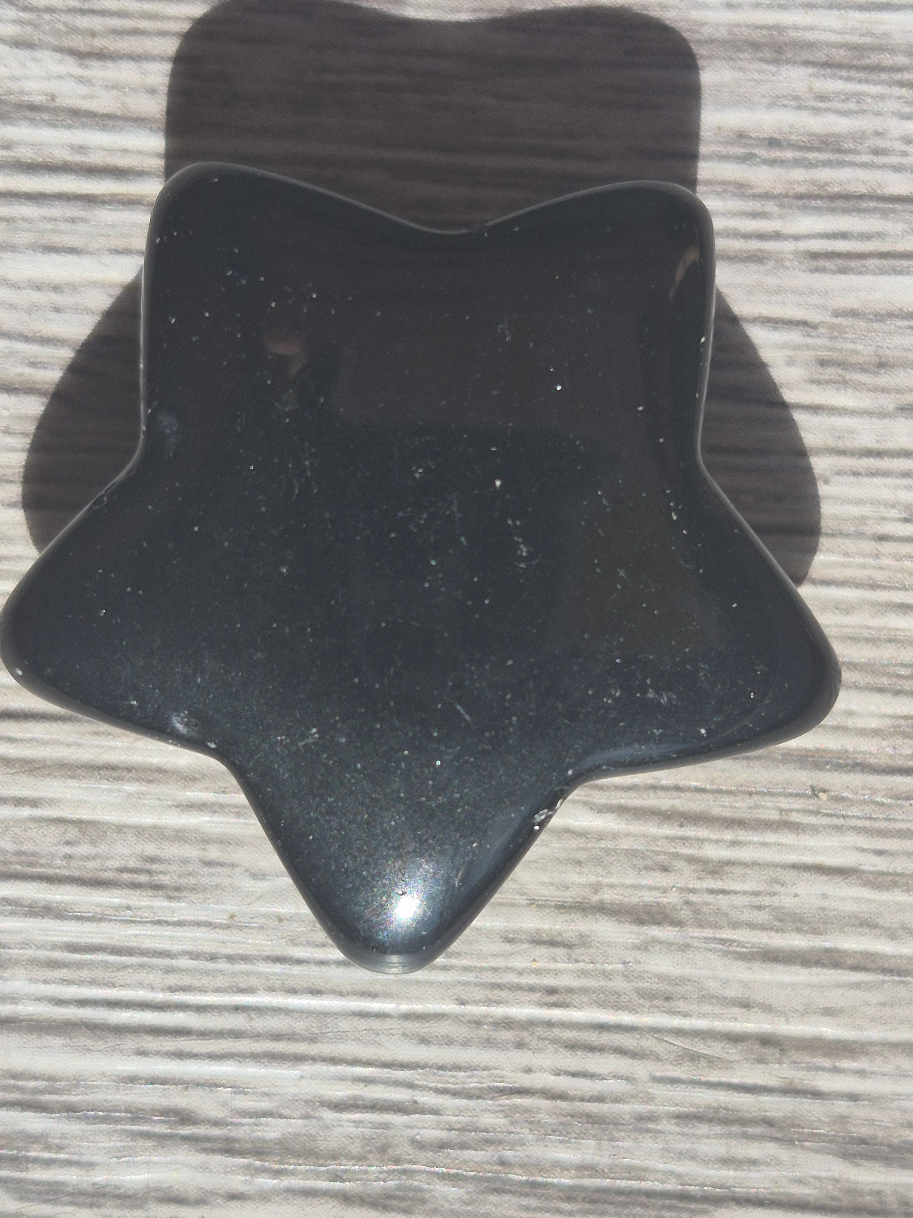 Black Obsidian Crystal Star