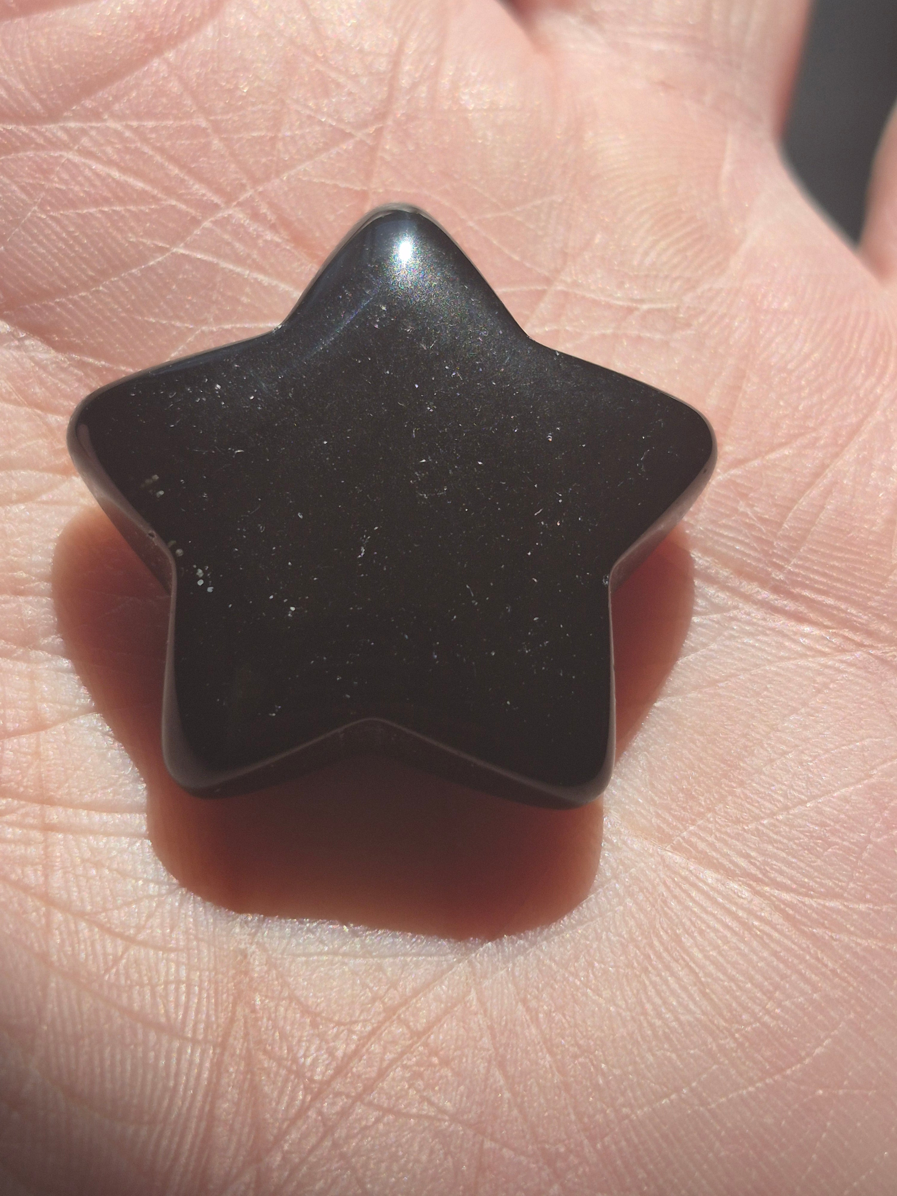 Black Obsidian Crystal Star