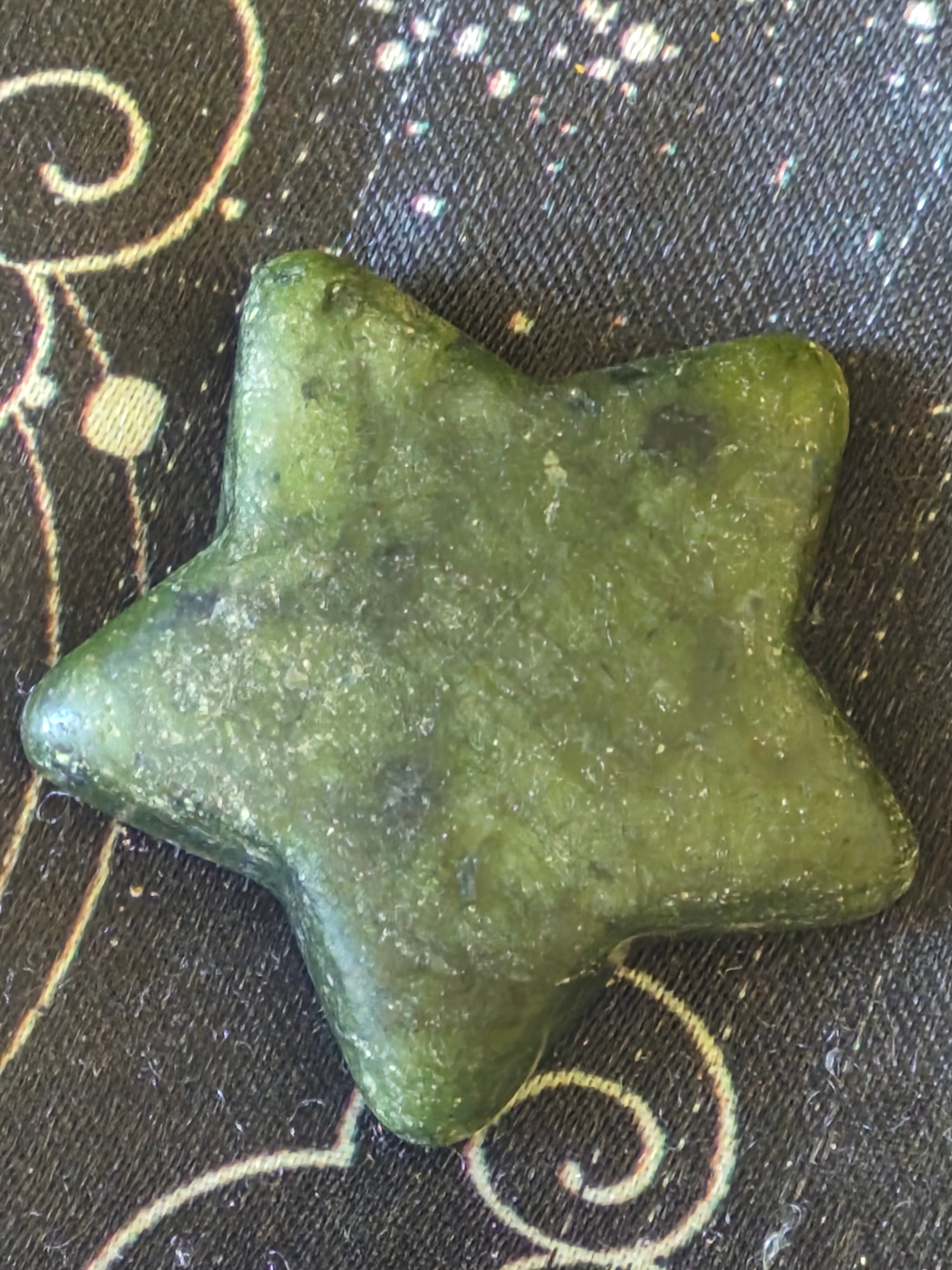 Moss Agate Crystal Star