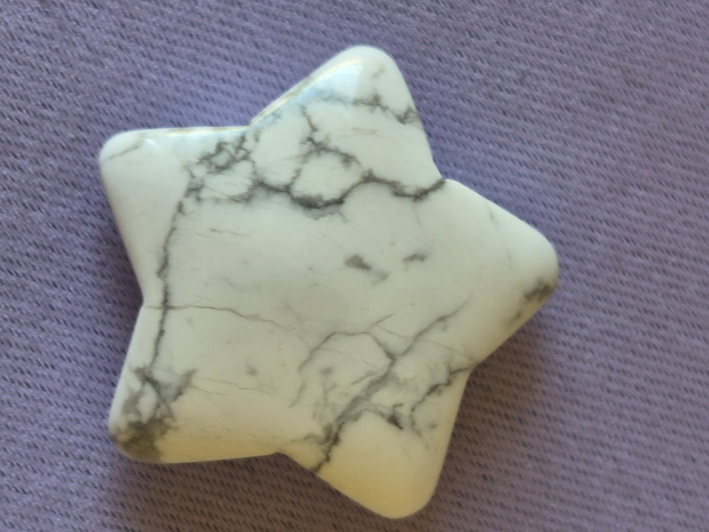 Howlite Crystal Star