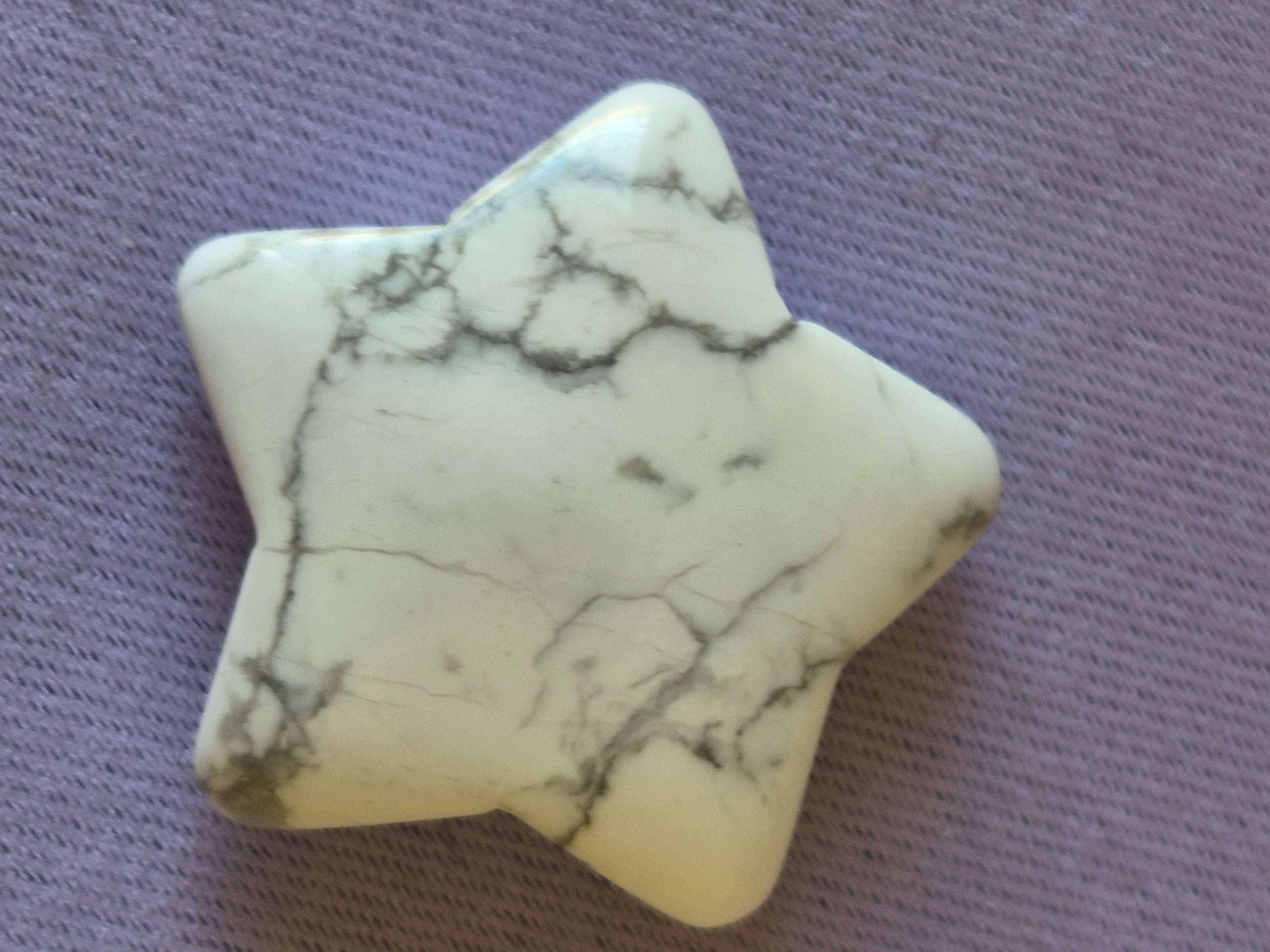 Howlite Crystal Star