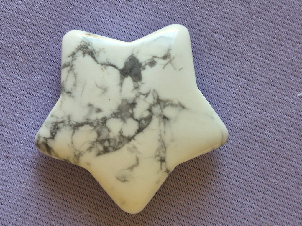 Howlite Crystal Star