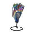 🌈 Rainbow Aura Crystal Point on Stand ✨