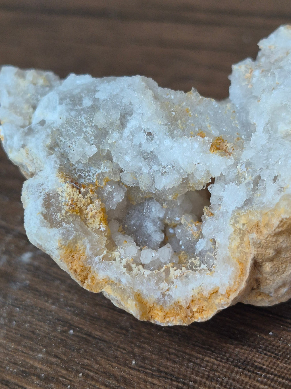 🤍White Quartz Geode-Whole✨Specimen No.007