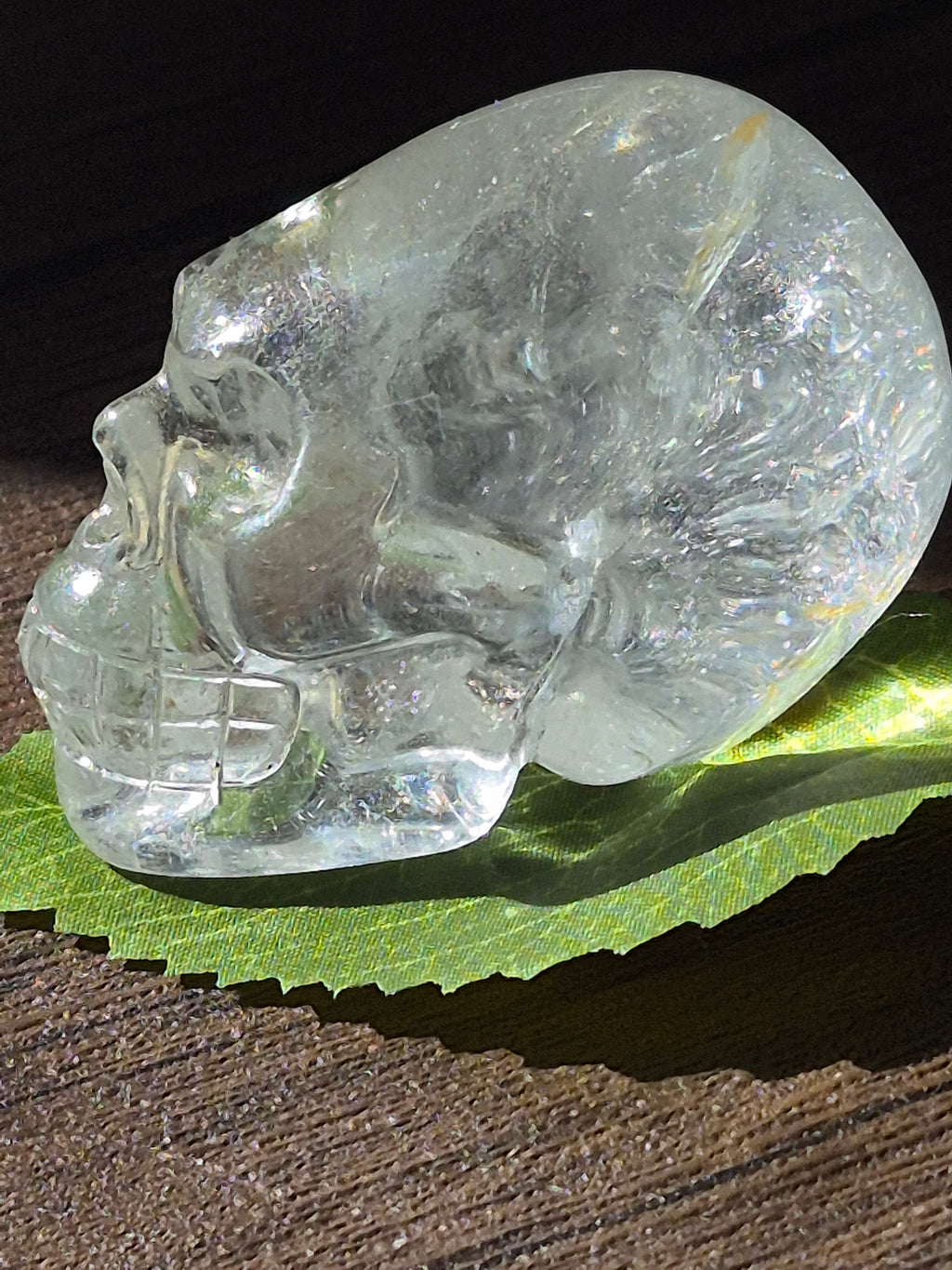 💀 Crystal Veil Clear Quartz Skull