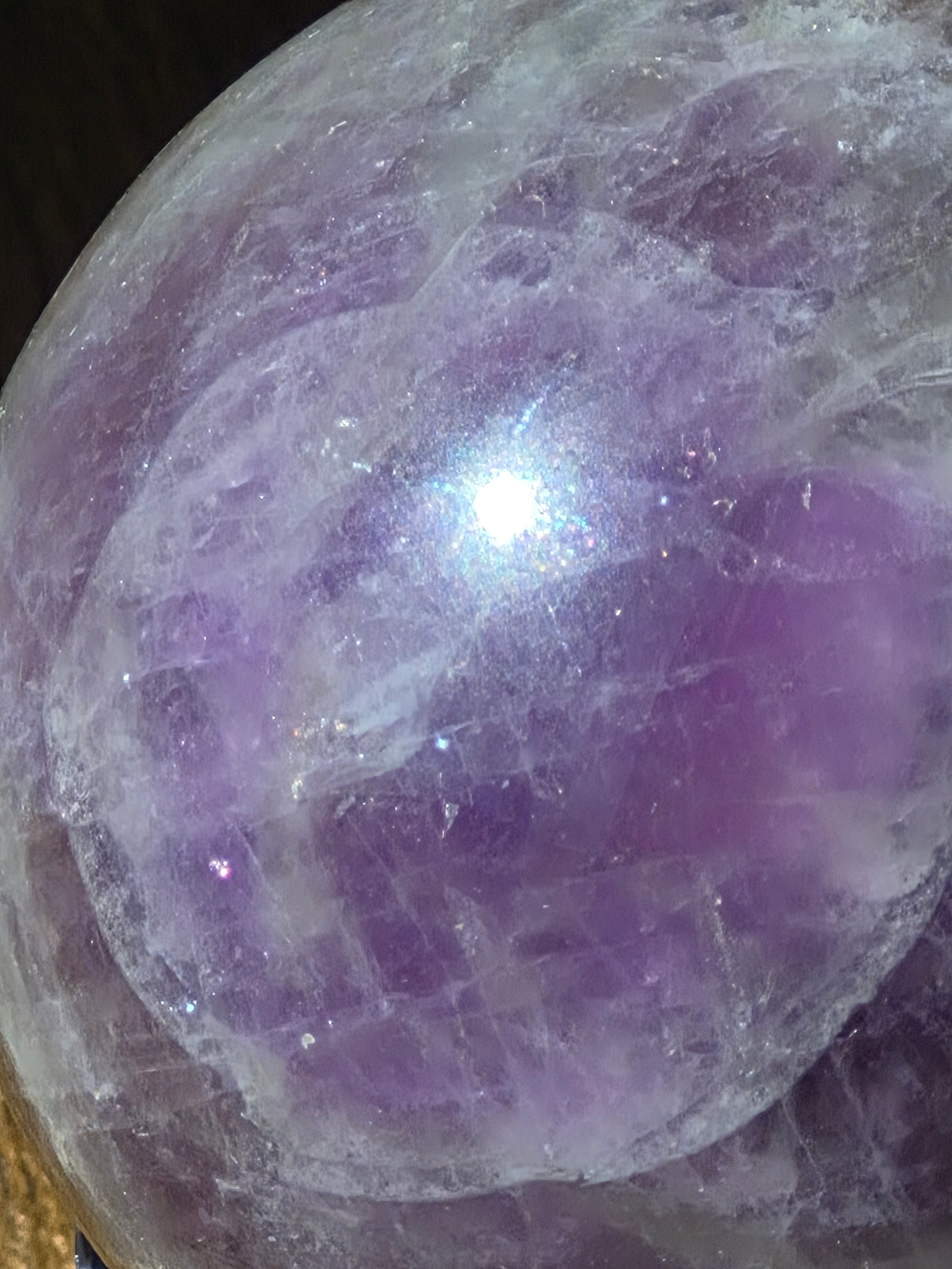 💜 Natural Amethyst Sphere | 50 mm | One-of-a-Kind Quartz Crystal
