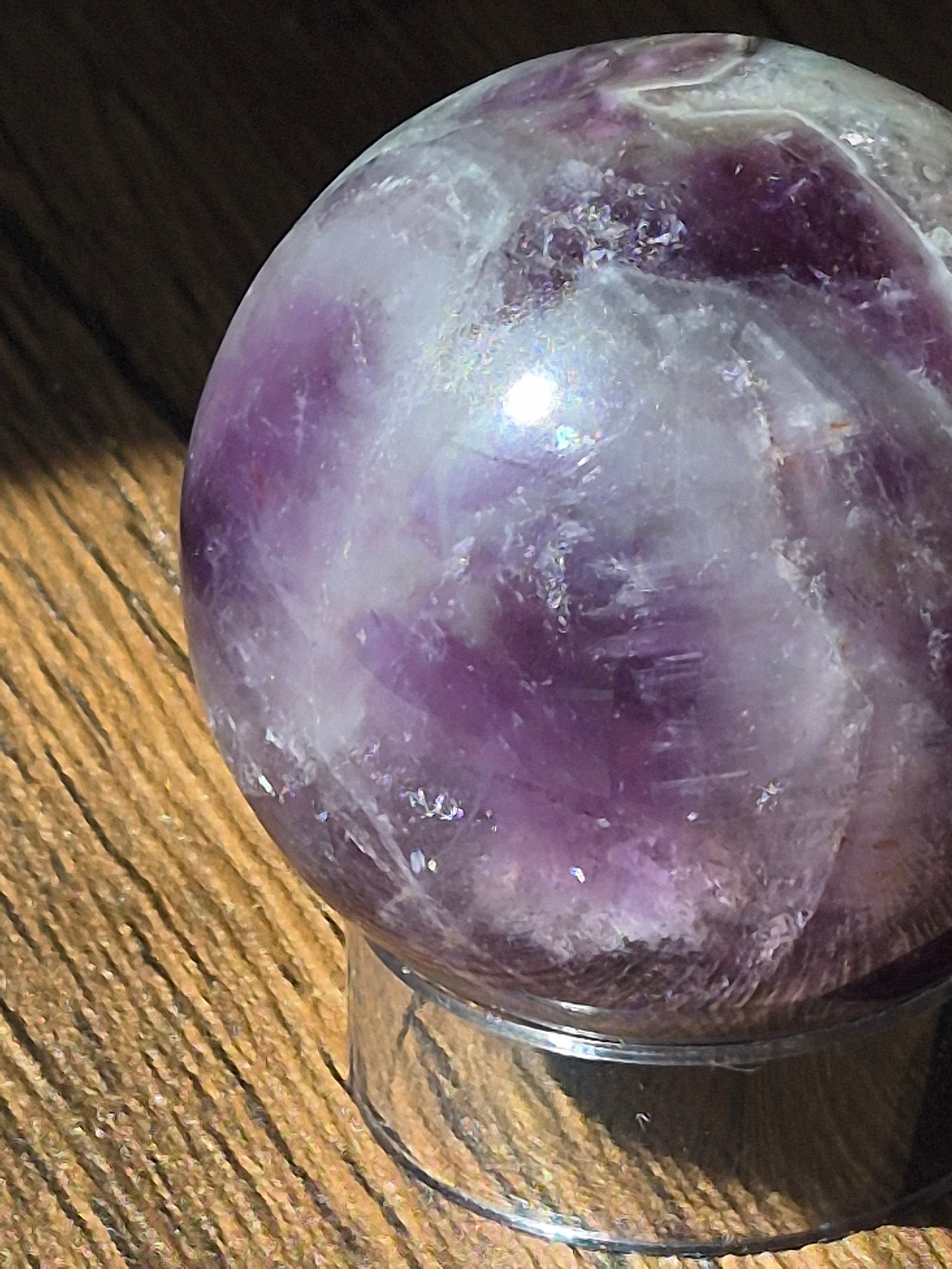 💜 Natural Amethyst Sphere | 40 mm | One-of-a-Kind Quartz Crystal