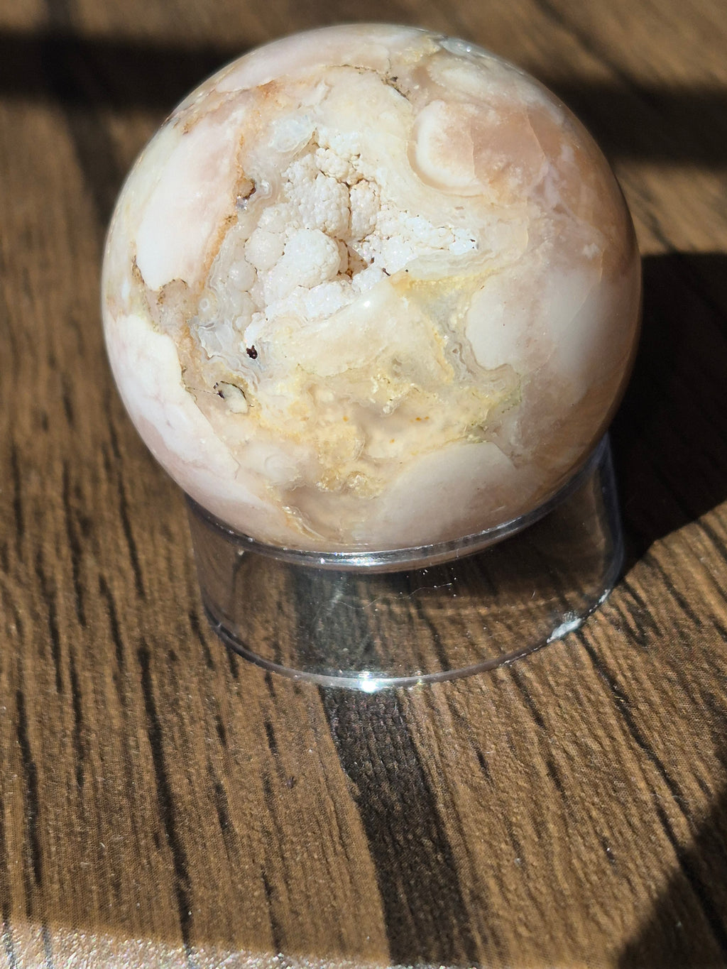 🌸 ✨️ Druzy Flower Agate Sphere [35mm]