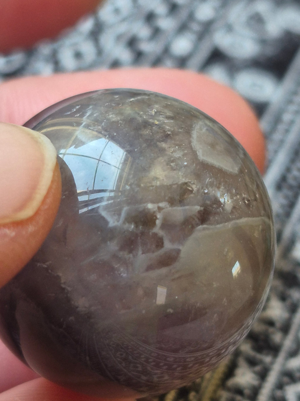 Mini Smoky Amethyst Clouds Sphere ☁️🔮
