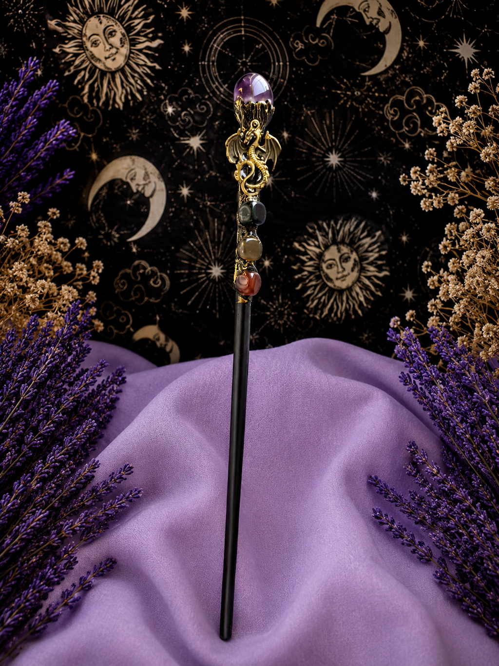 Amethyst Dragon Wand 🐉💜