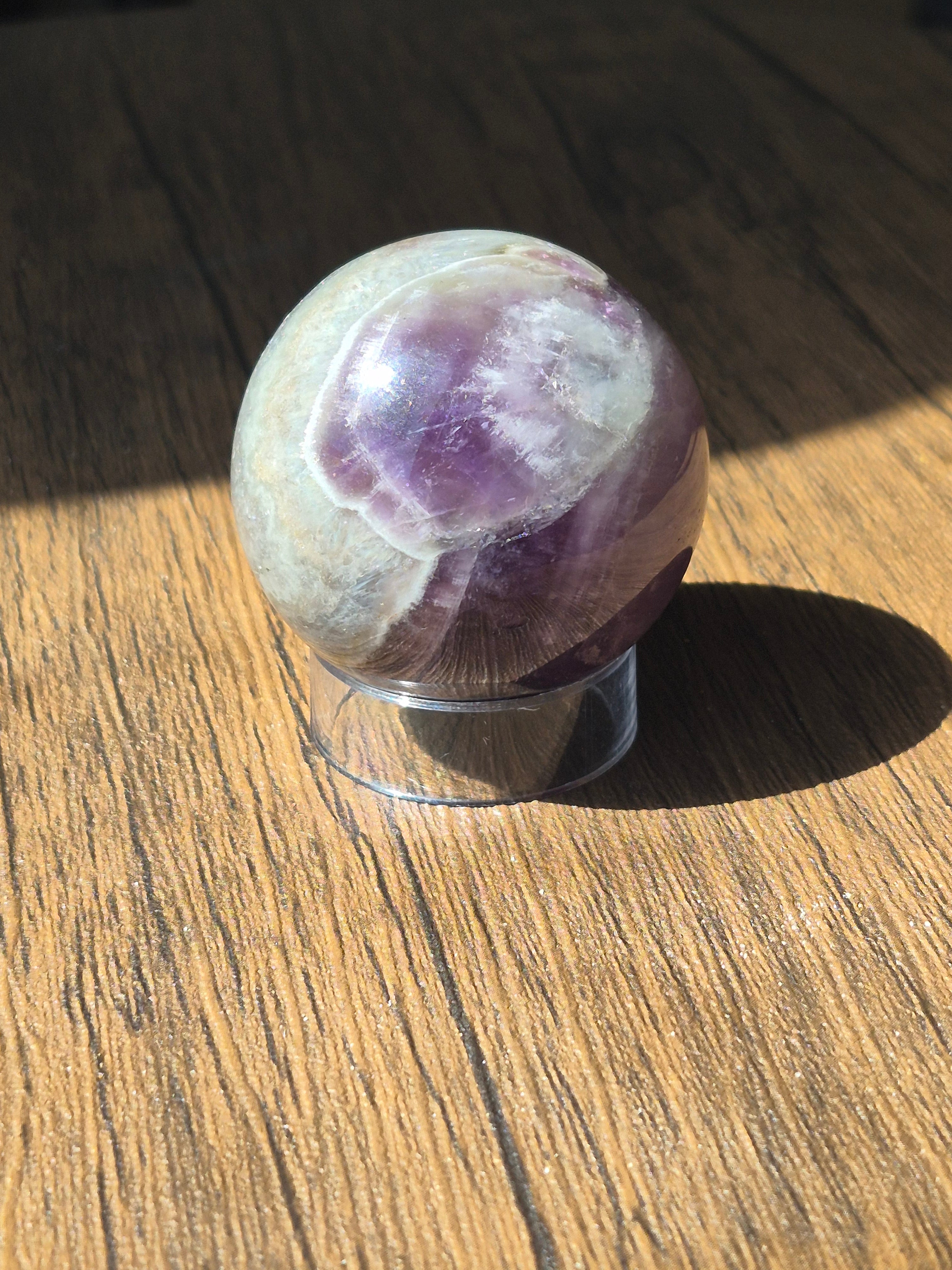 💜 Natural Amethyst Sphere | 40 mm | One-of-a-Kind Quartz Crystal