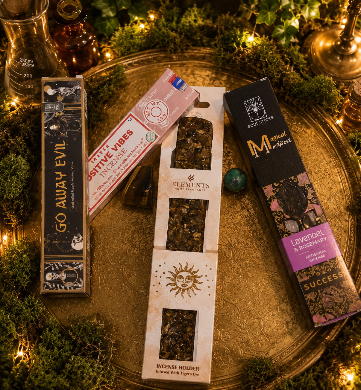 ☀️ Solar Shield Incense & Crystal Bundle ⭐