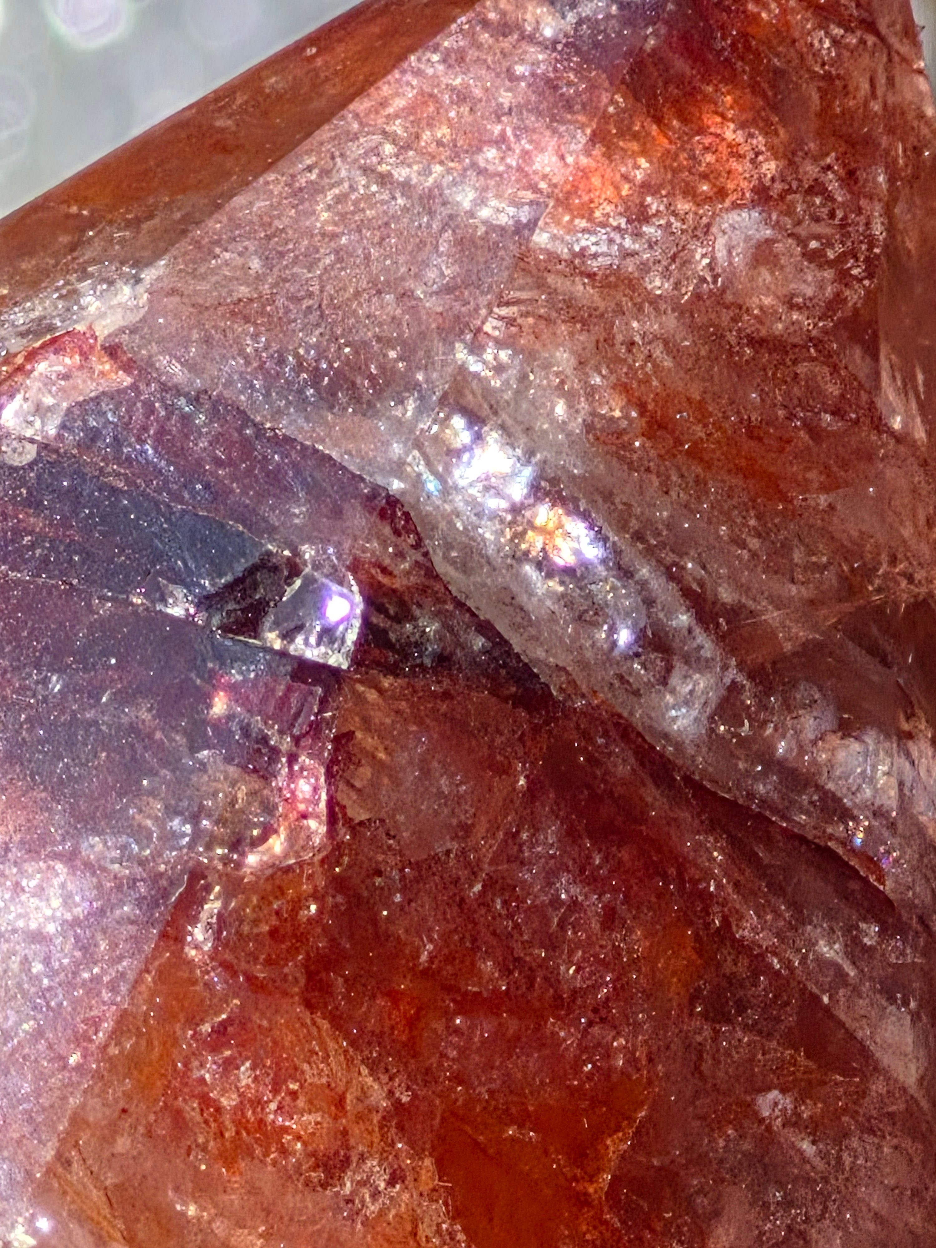🔥 Fire Quartz Geometric Point