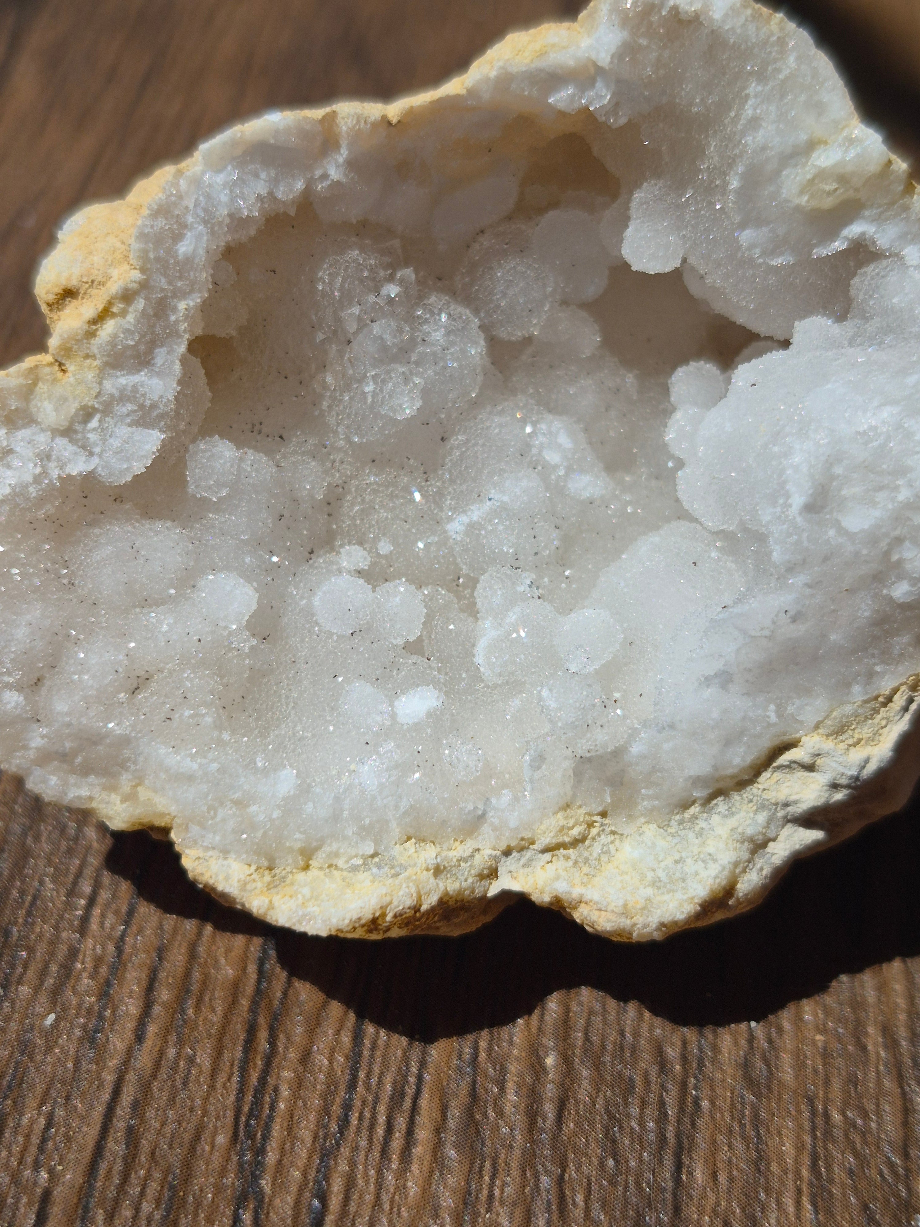 🤍White Quartz Geode- Whole ✨Specimen No. 004