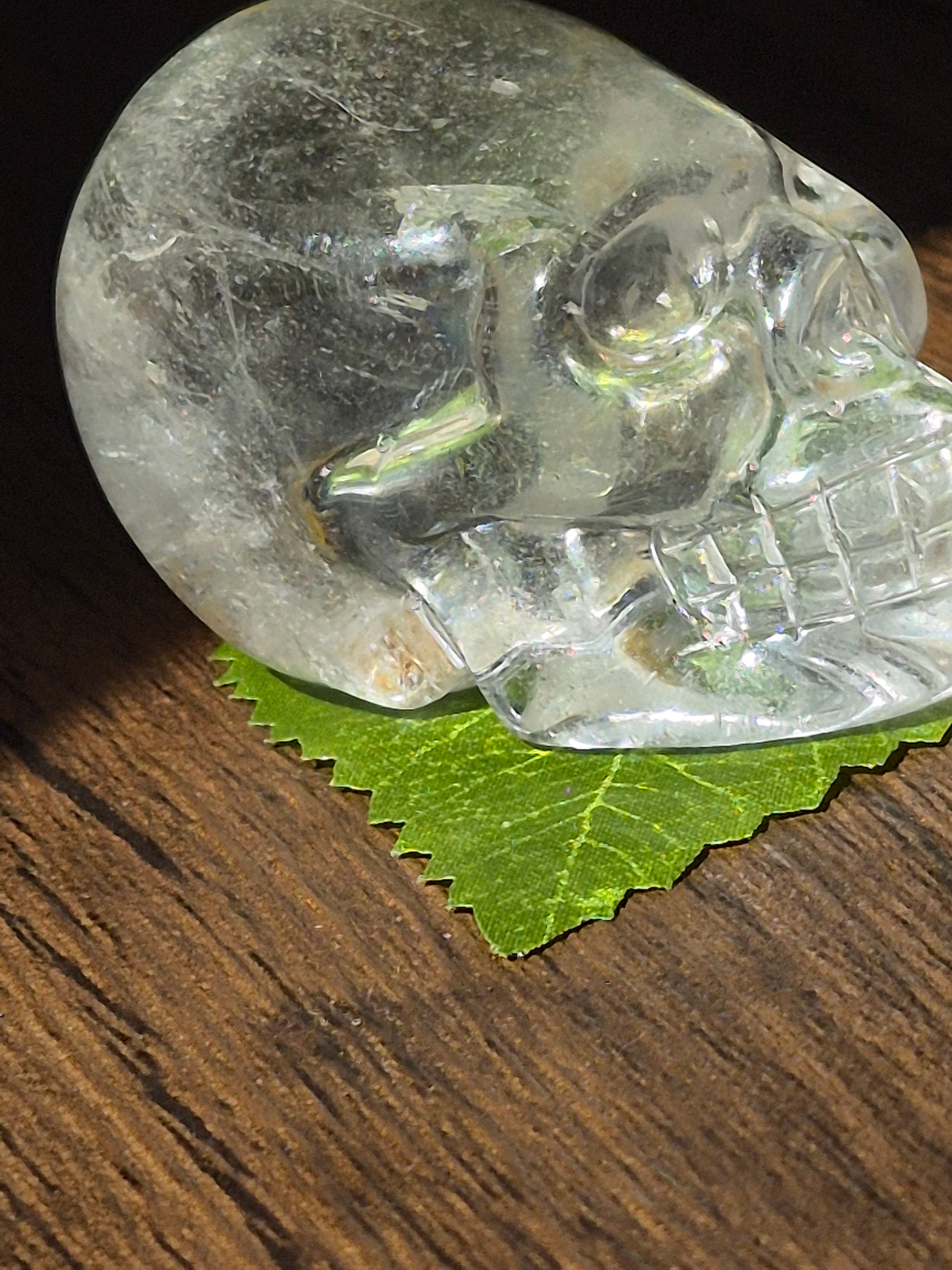 💀 Crystal Veil Clear Quartz Skull