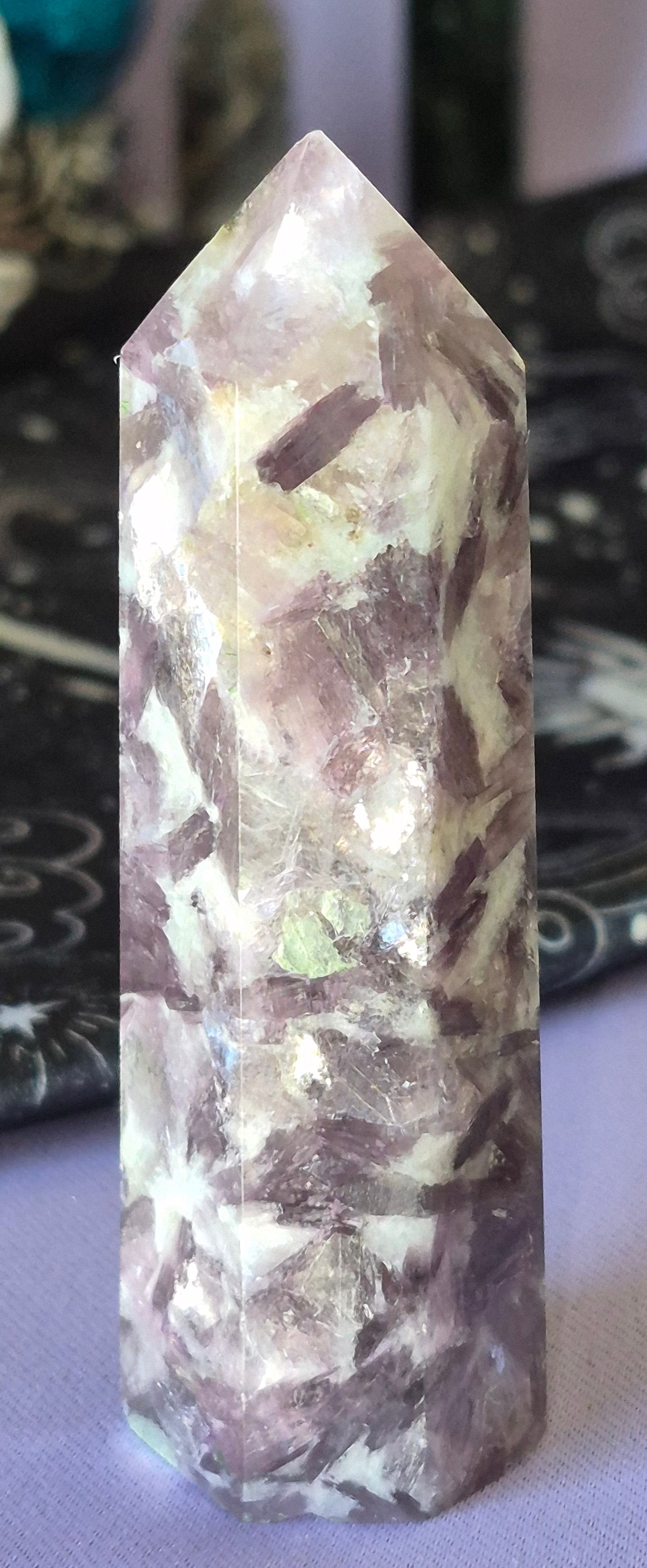 🧚‍♀️💜 Fairy Dream Lepidolite Tower ✨