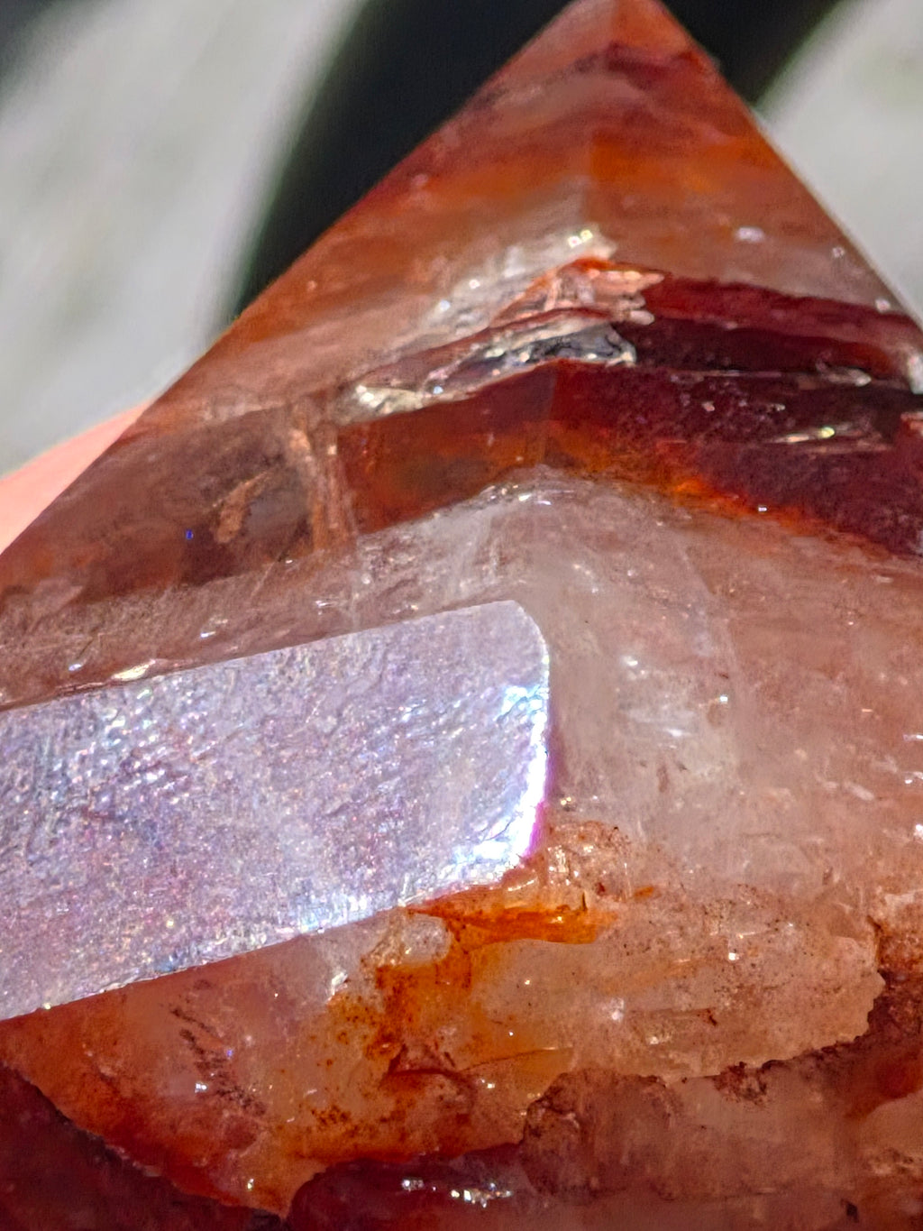 🔥 Fire Quartz Geometric Point
