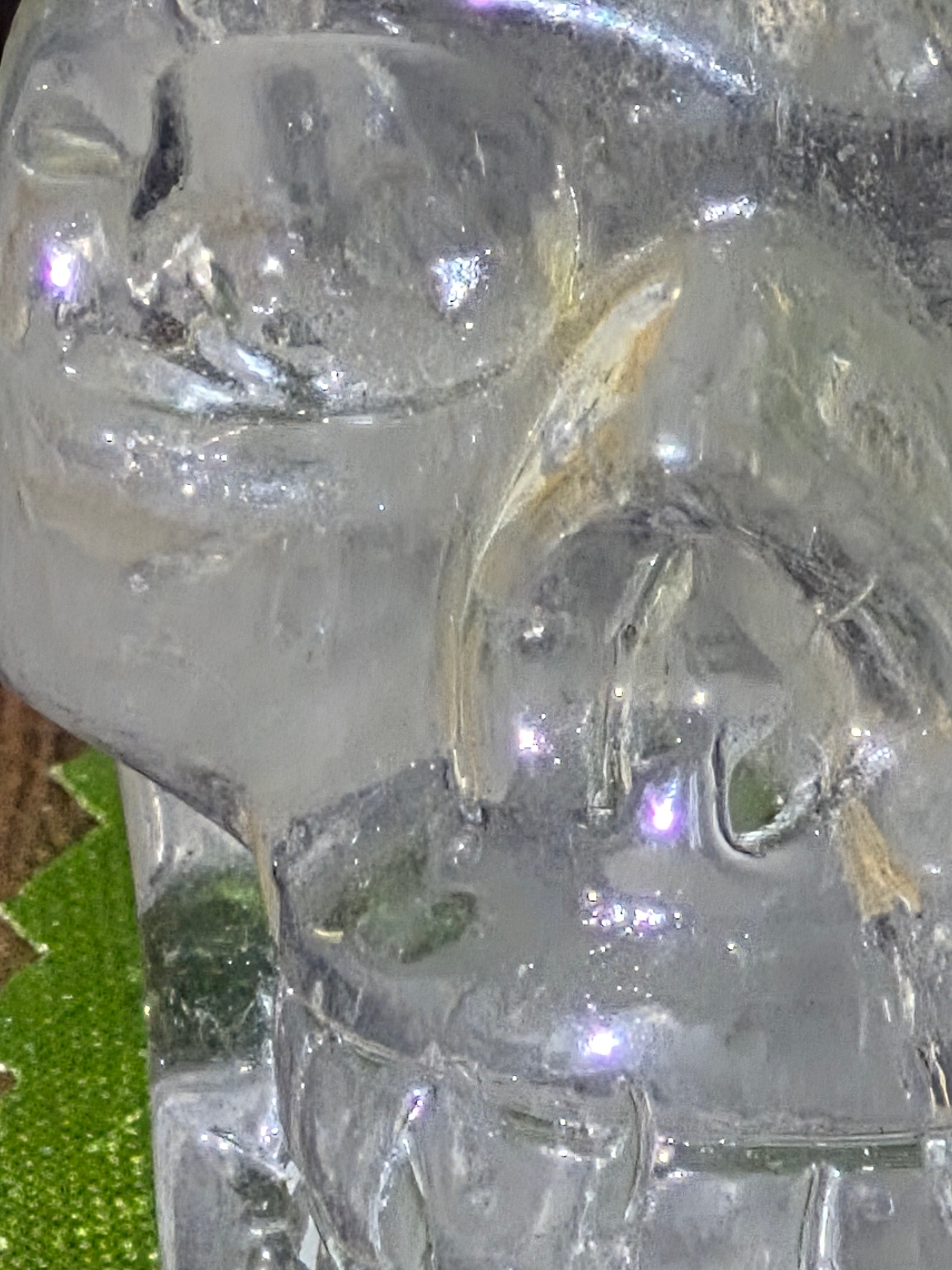 💀 Crystal Veil Clear Quartz Skull