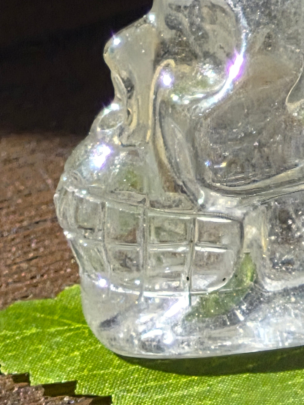 💀 Crystal Veil Clear Quartz Skull