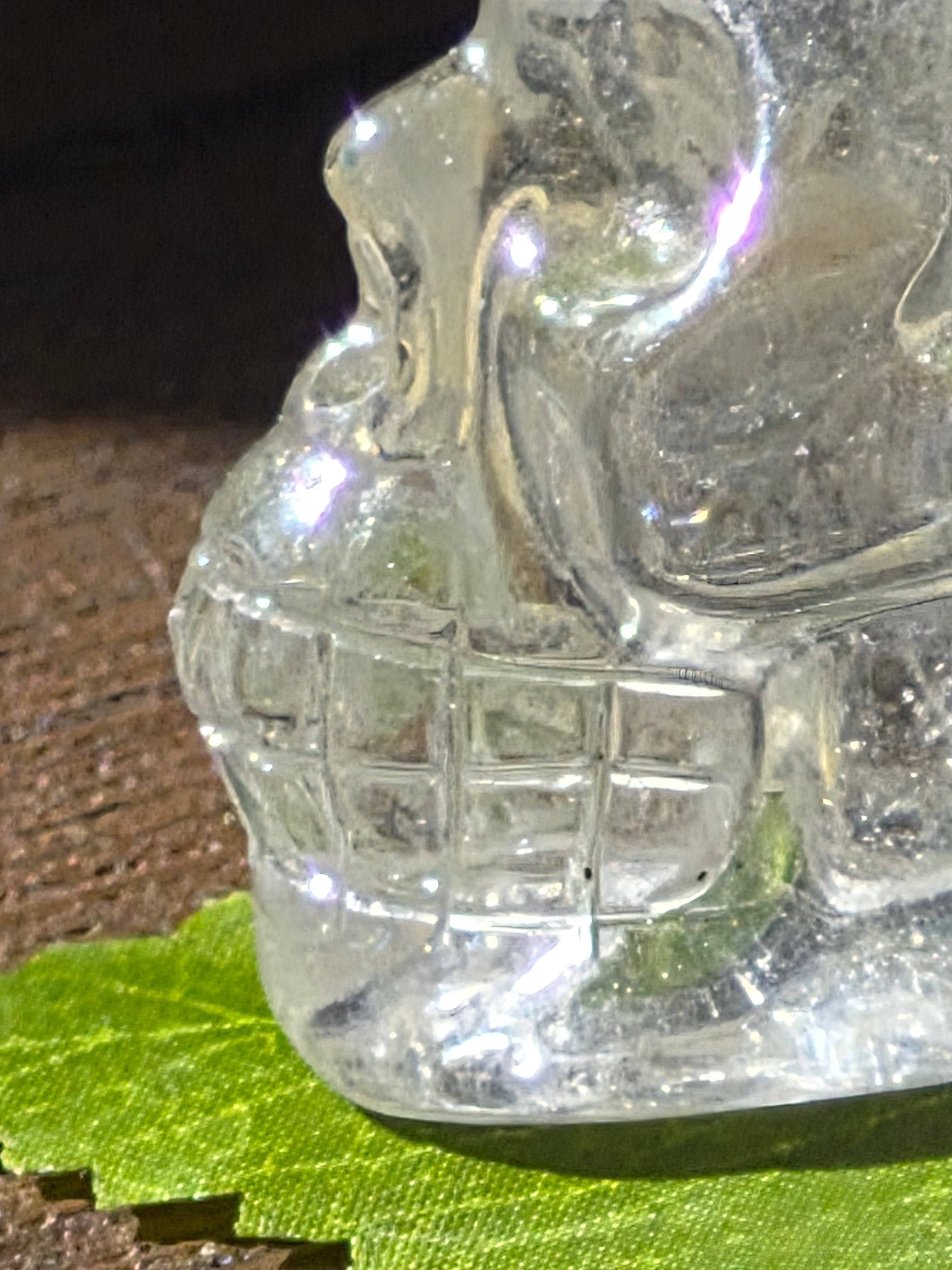 💀 Crystal Veil Clear Quartz Skull