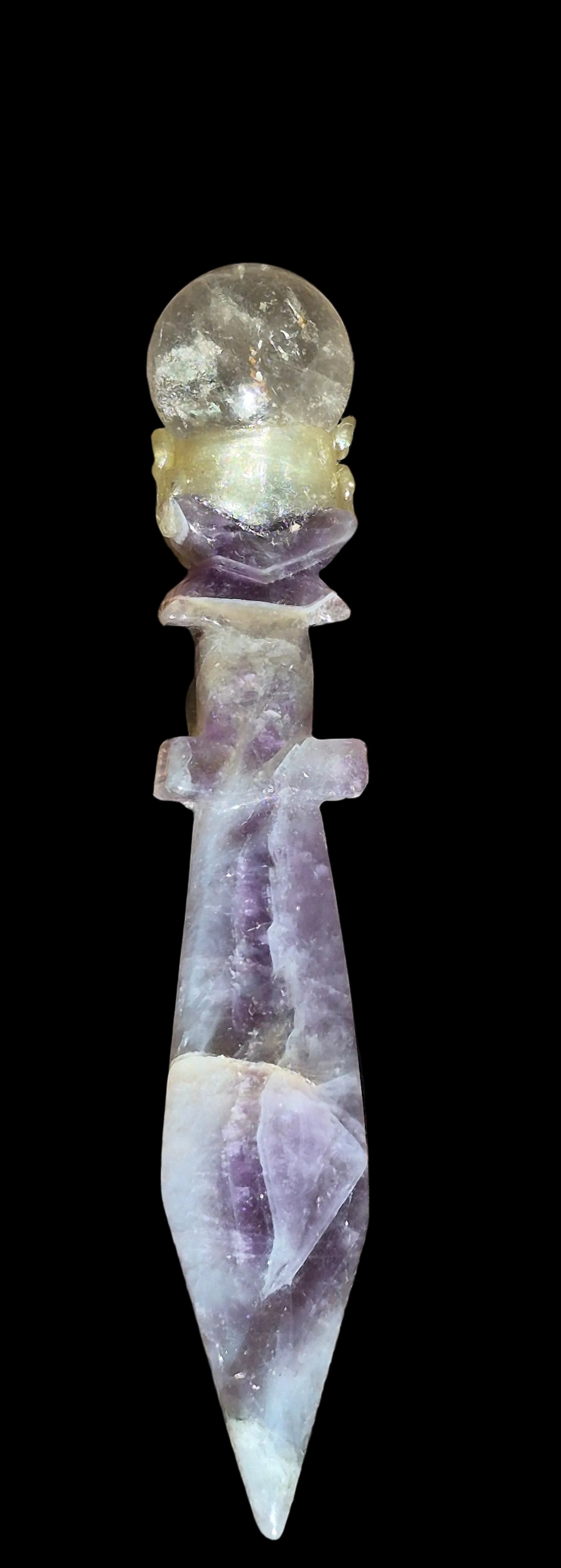 🗡️ Divine Power Amethyst Crystal Dagger 🔮 ✨