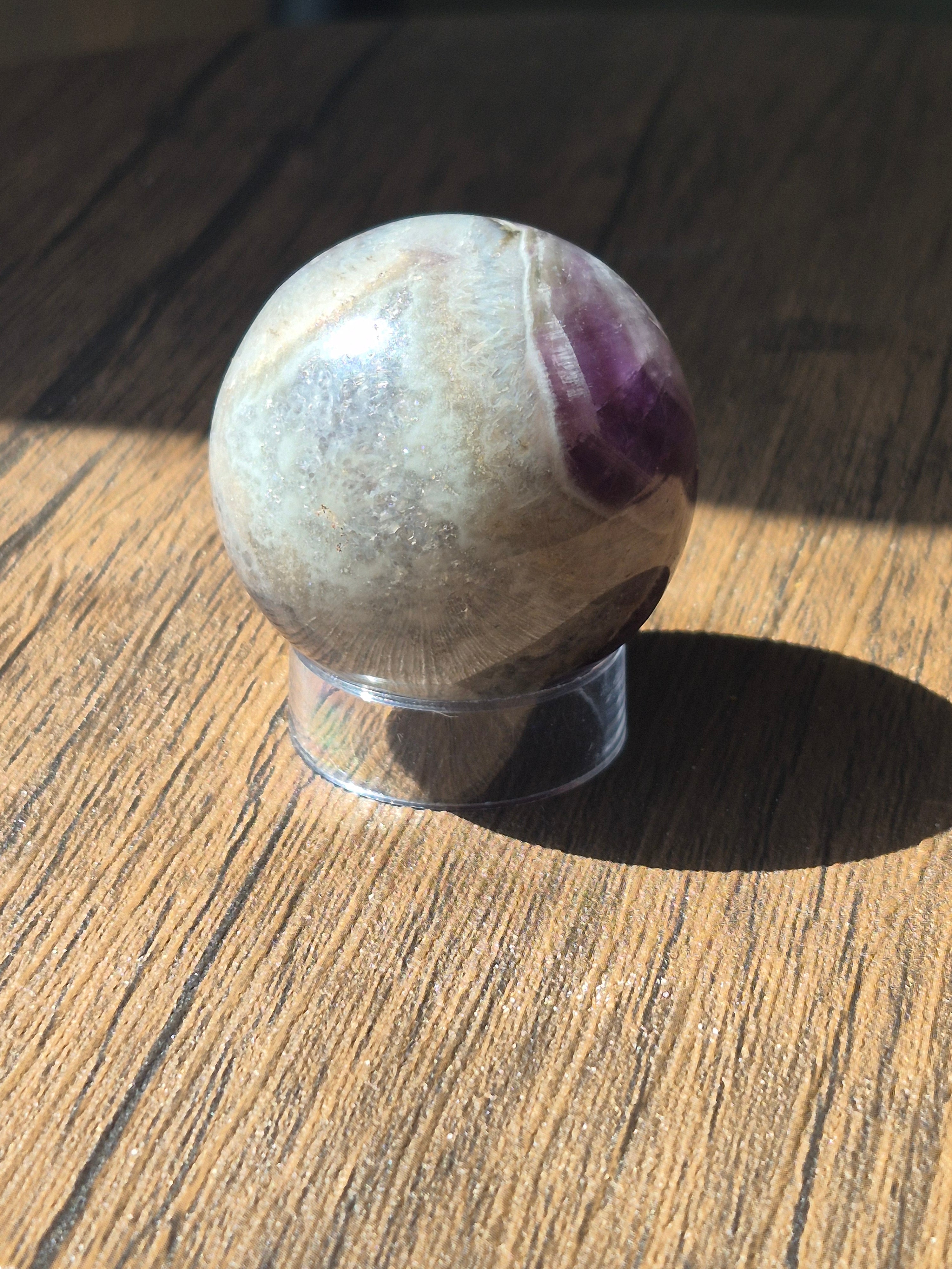 💜 Natural Amethyst Sphere | 40 mm | One-of-a-Kind Quartz Crystal