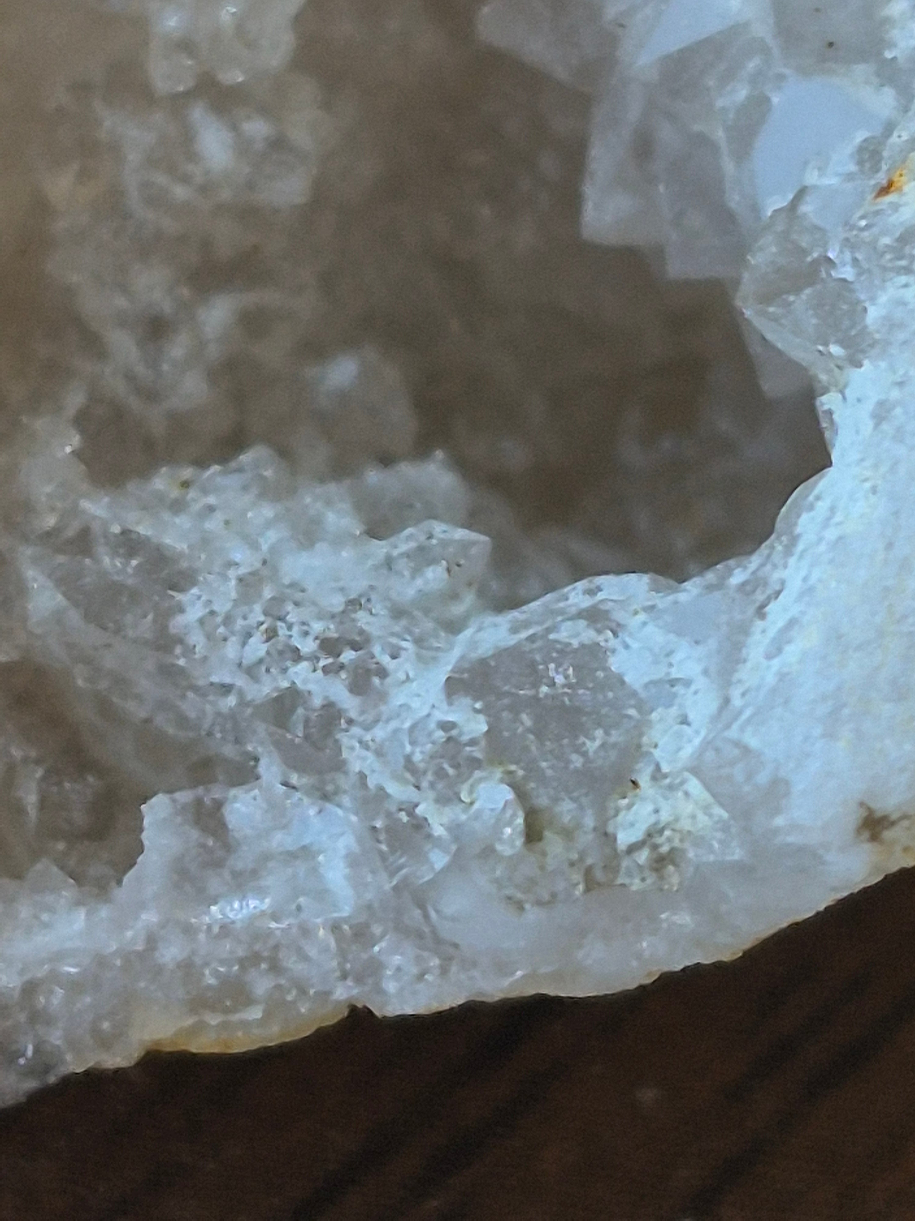 🤍 White Quartz-Mini-Geode-Whole ✨ Specimen No. 010