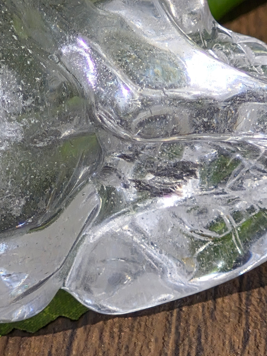 💀 Crystal Veil Clear Quartz Skull
