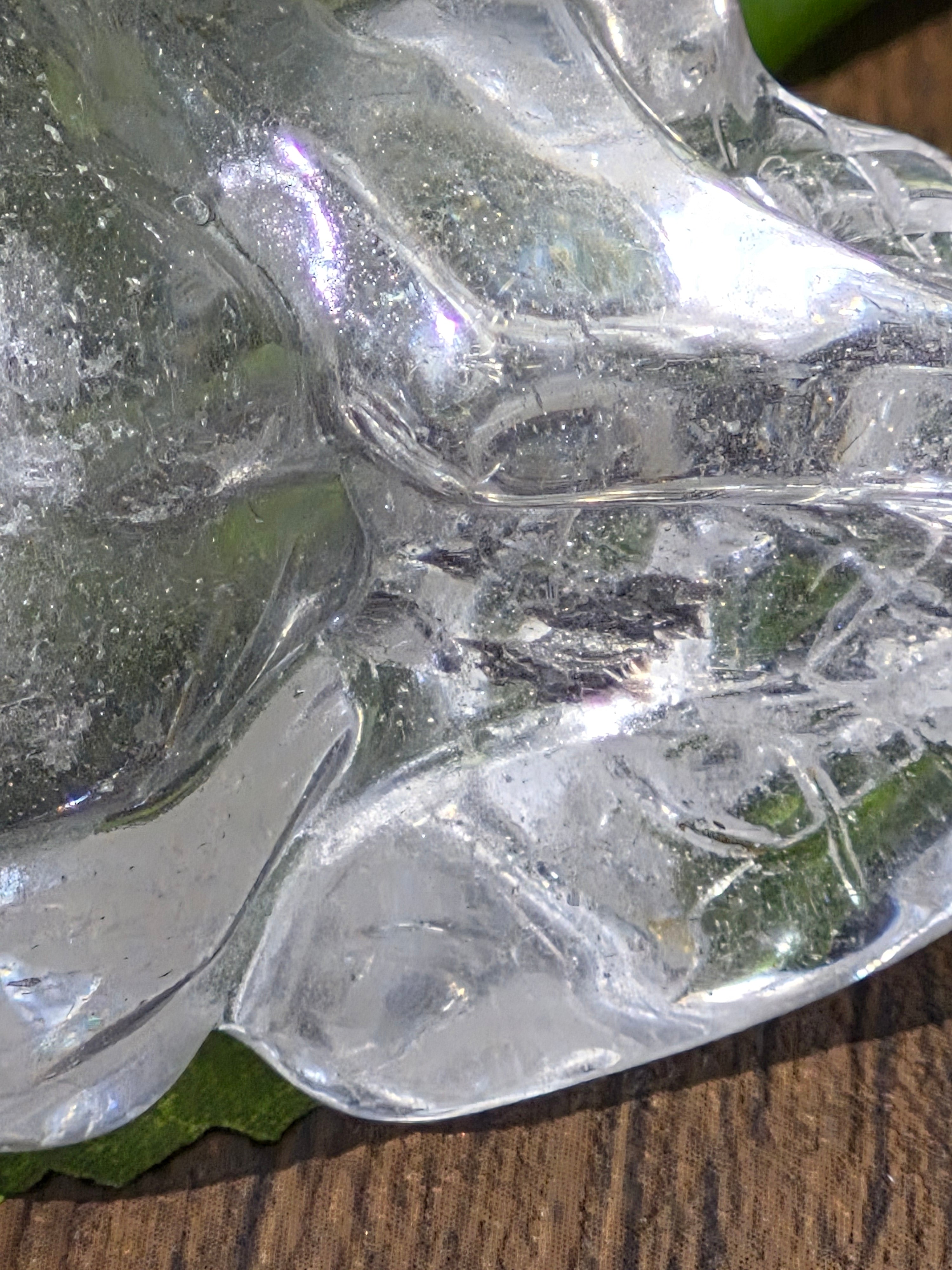 💀 Crystal Veil Clear Quartz Skull