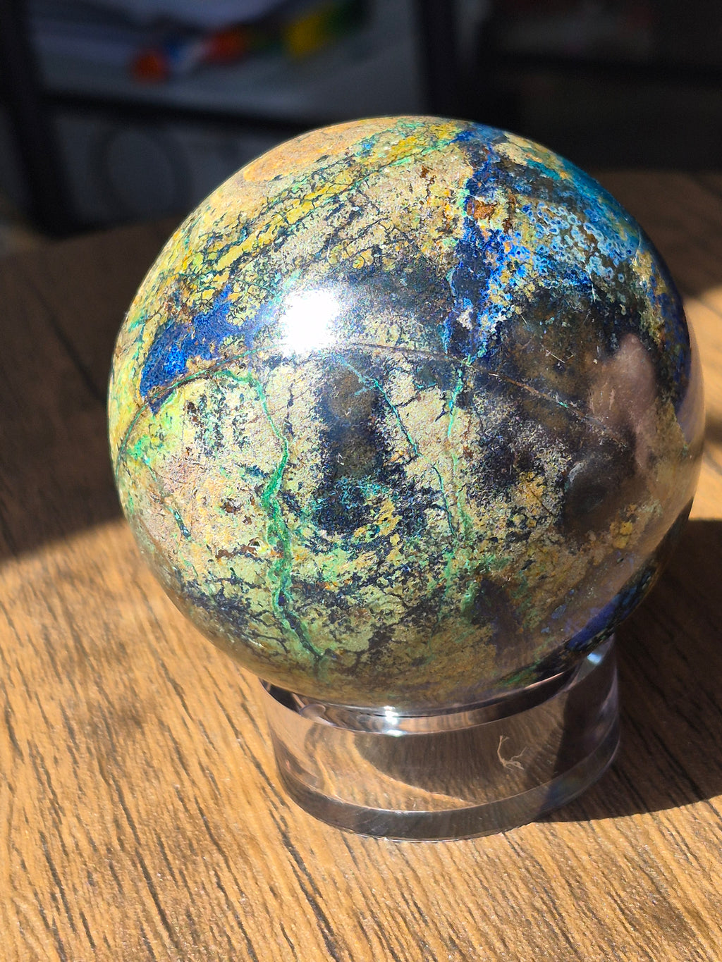 🌌 🌿 Azurite Malachite Sphere [65 mm]