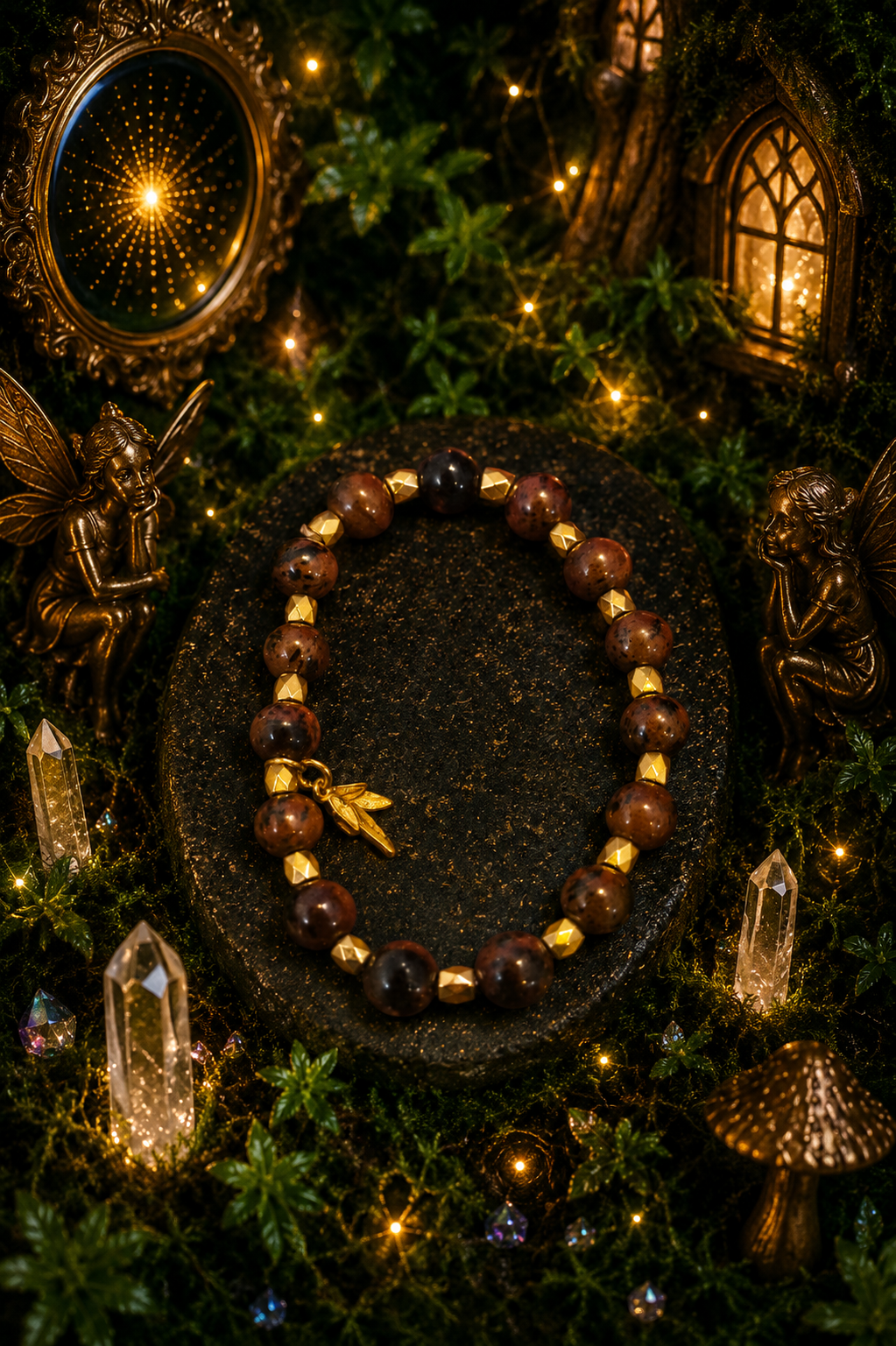 🐯 Golden Courage Tiger’s Eye Crystal Bracelet ✨