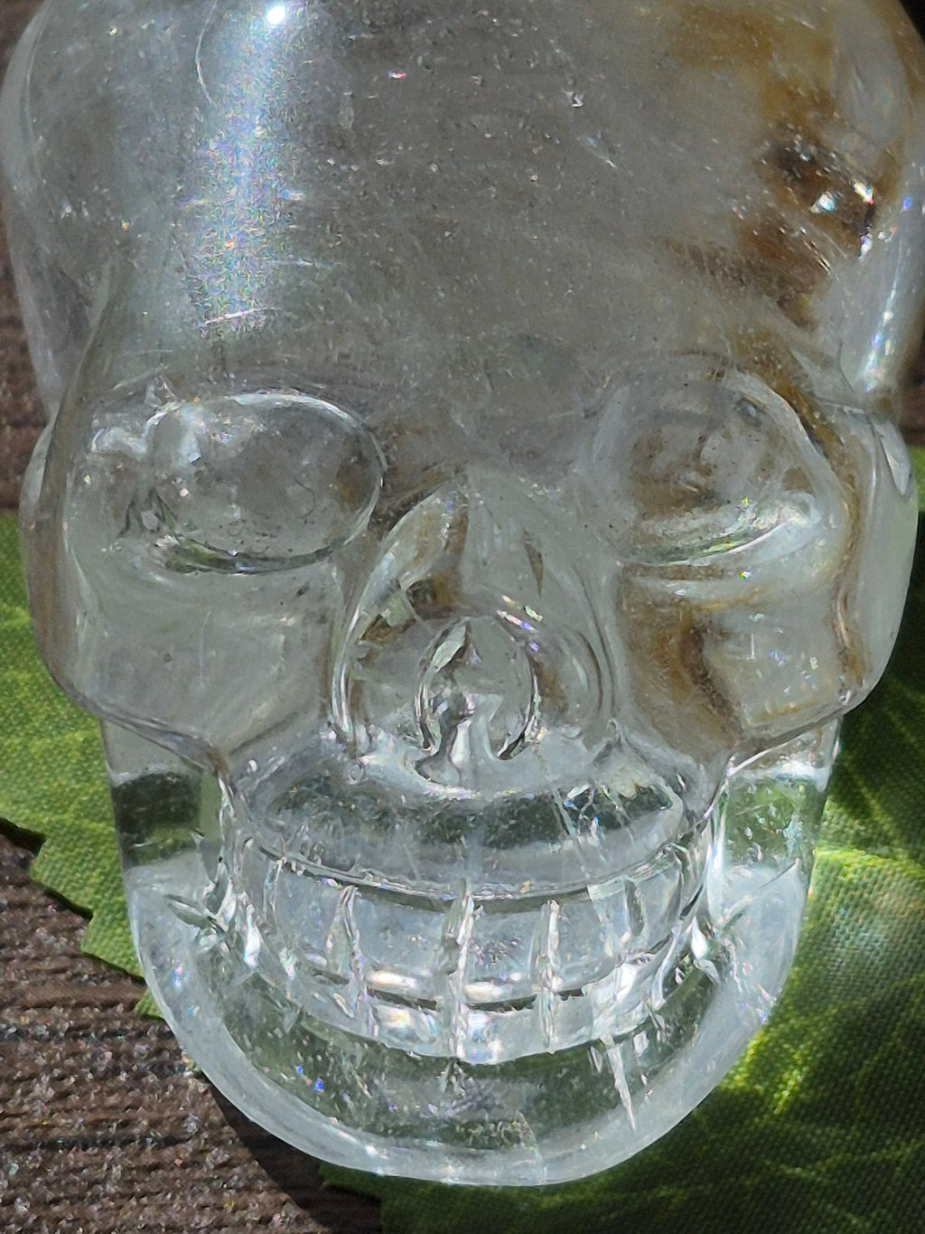 💀 Crystal Veil Clear Quartz Skull