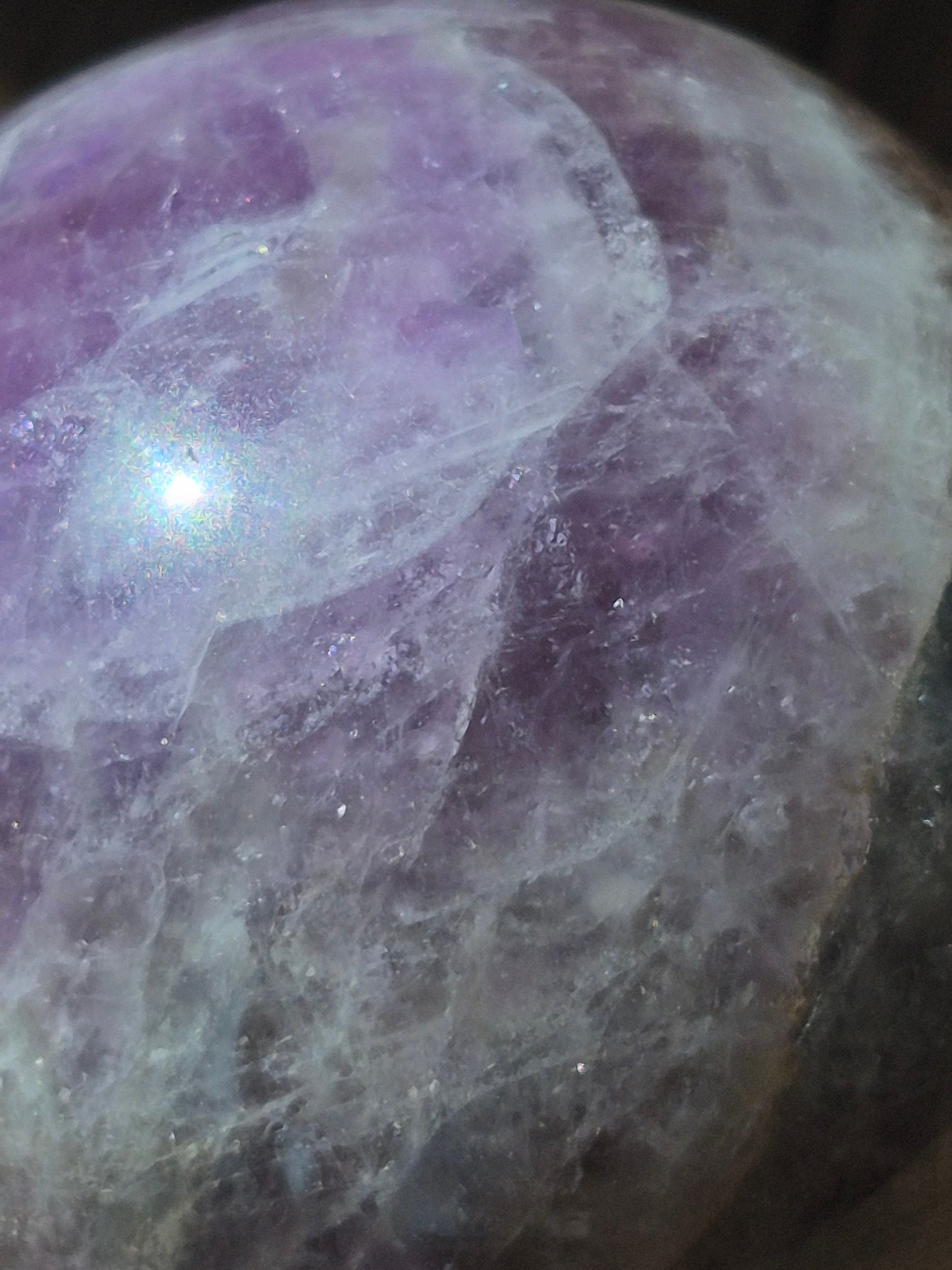 💜 Natural Amethyst Sphere | 50 mm | One-of-a-Kind Quartz Crystal