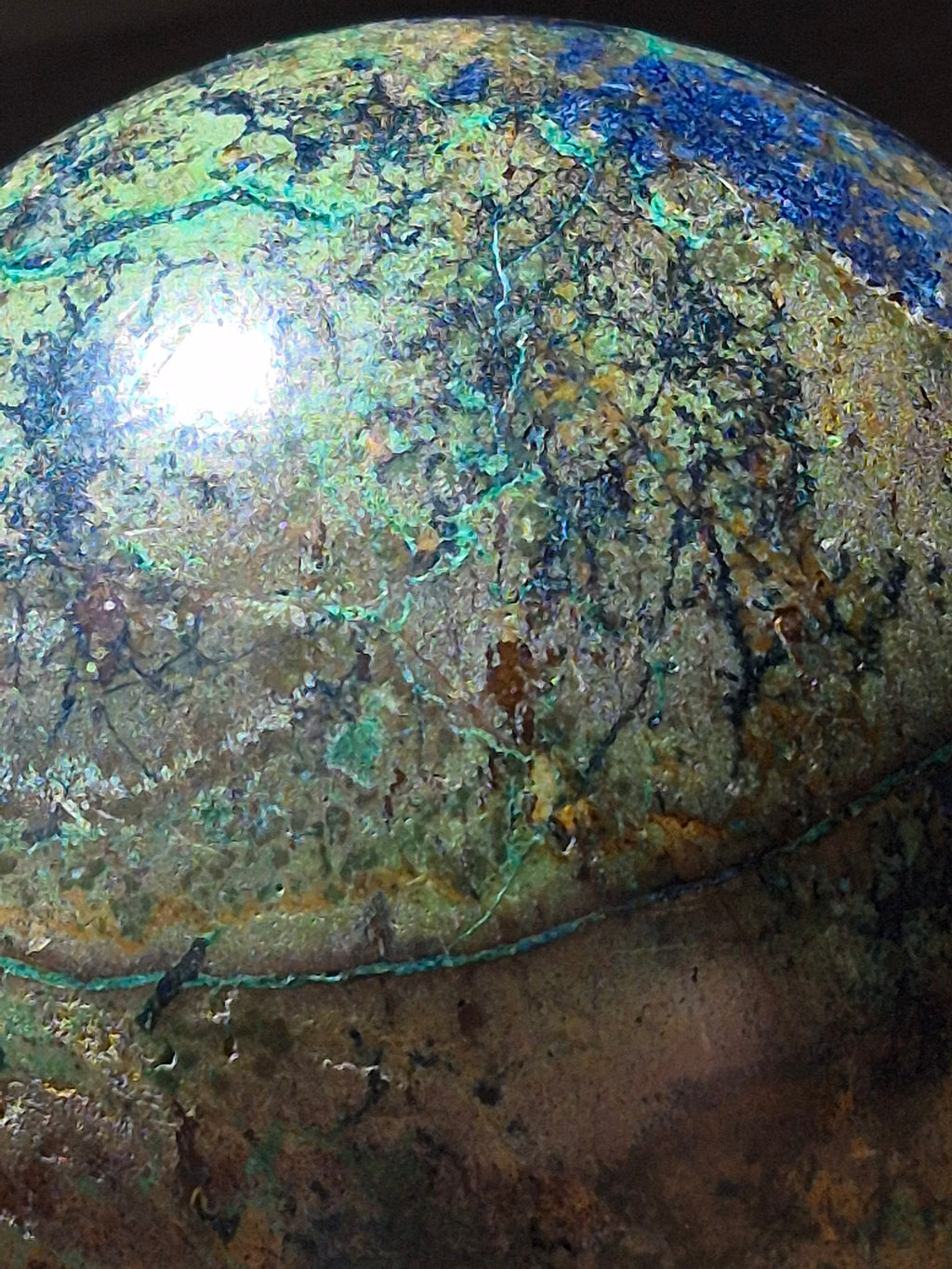 🌌 🌿 Azurite Malachite Sphere [65 mm]