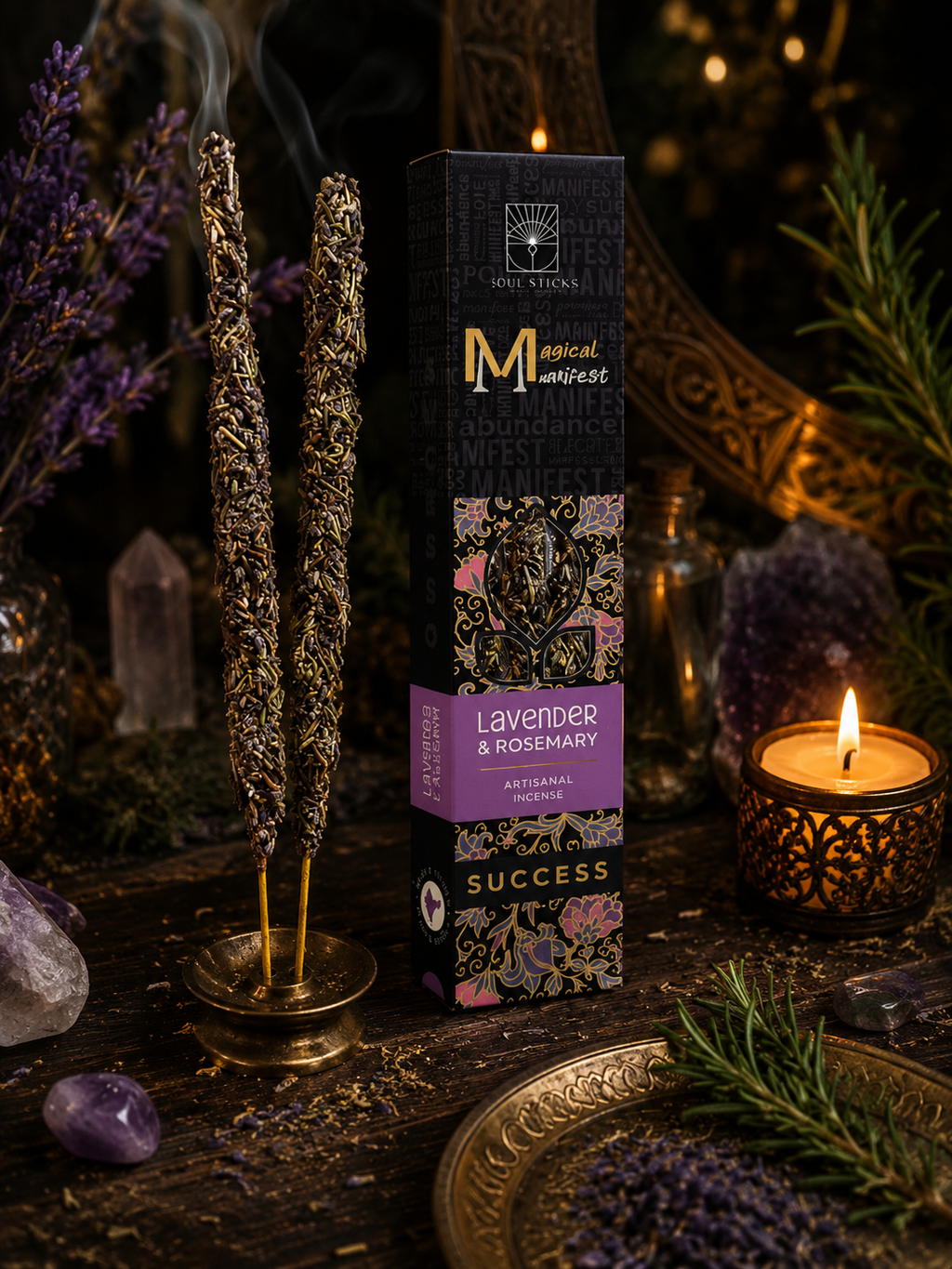 🌿✨ Success Spell Lavender & Rosemary Incense ✨🌿