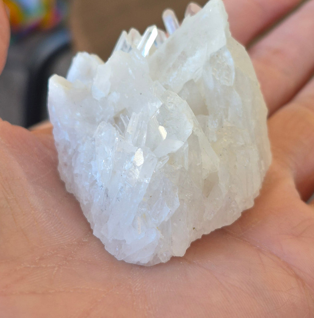 🌙 Moon Frost Raw Quartz Cluster ✨