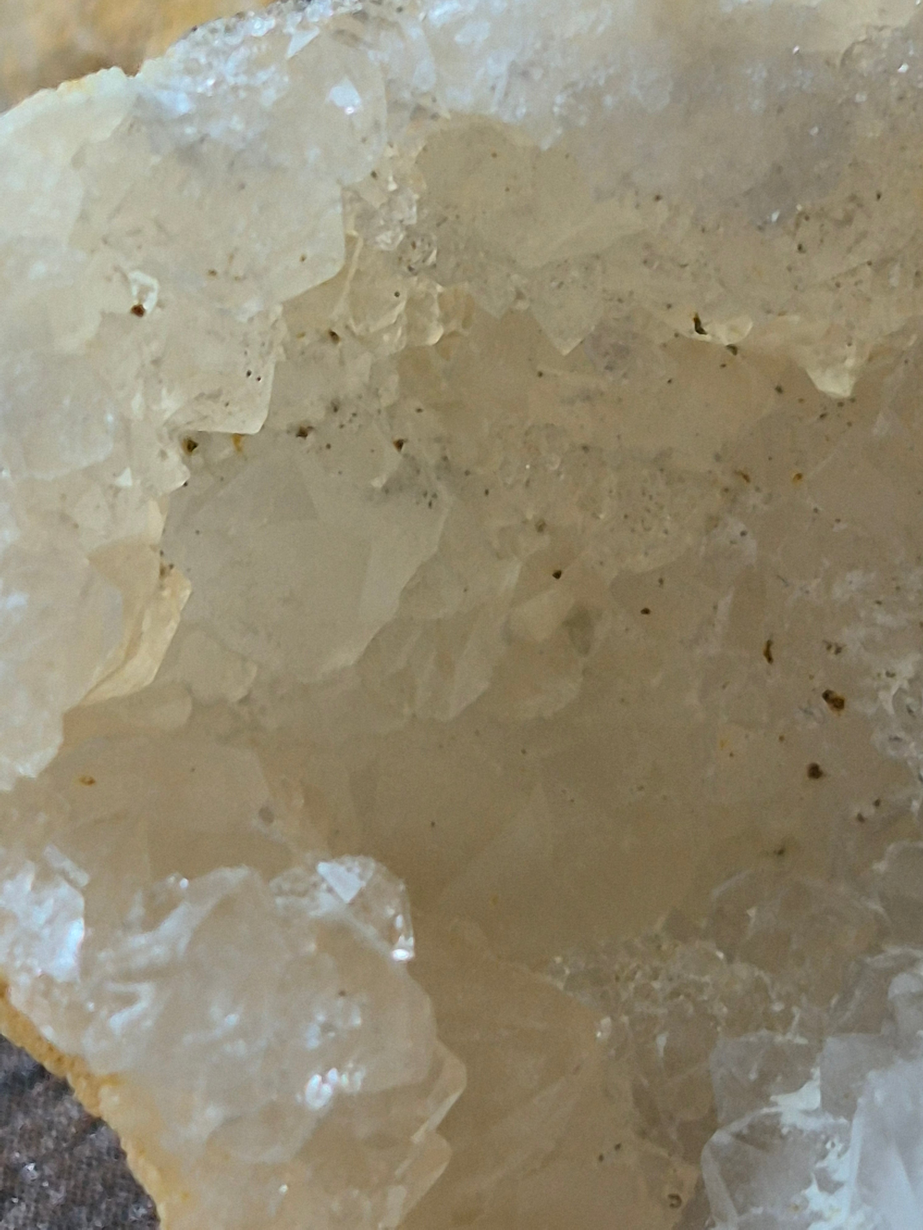 🤍 White Quartz-Mini-Geode-Whole ✨ Specimen No. 010