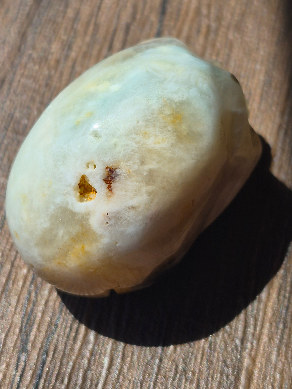 💀 Agate Skull with Natural Druzy Quartz Pocket