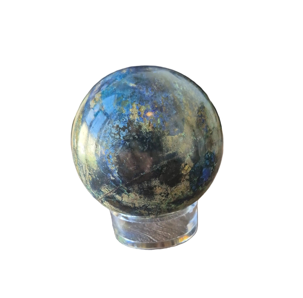 🌌 Enchanted Earth Azurite Malachite Sphere 🌿