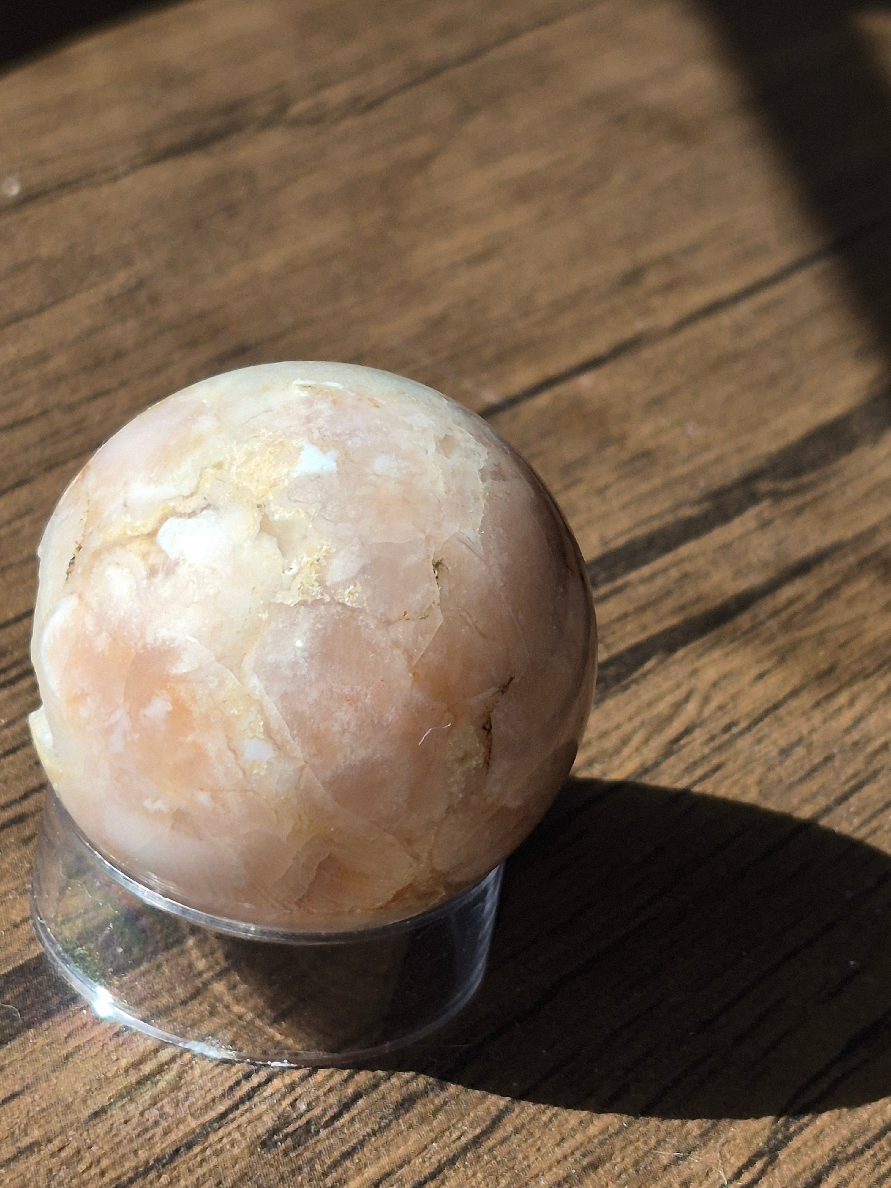 🌸 ✨️ Druzy Flower Agate Sphere [35mm]