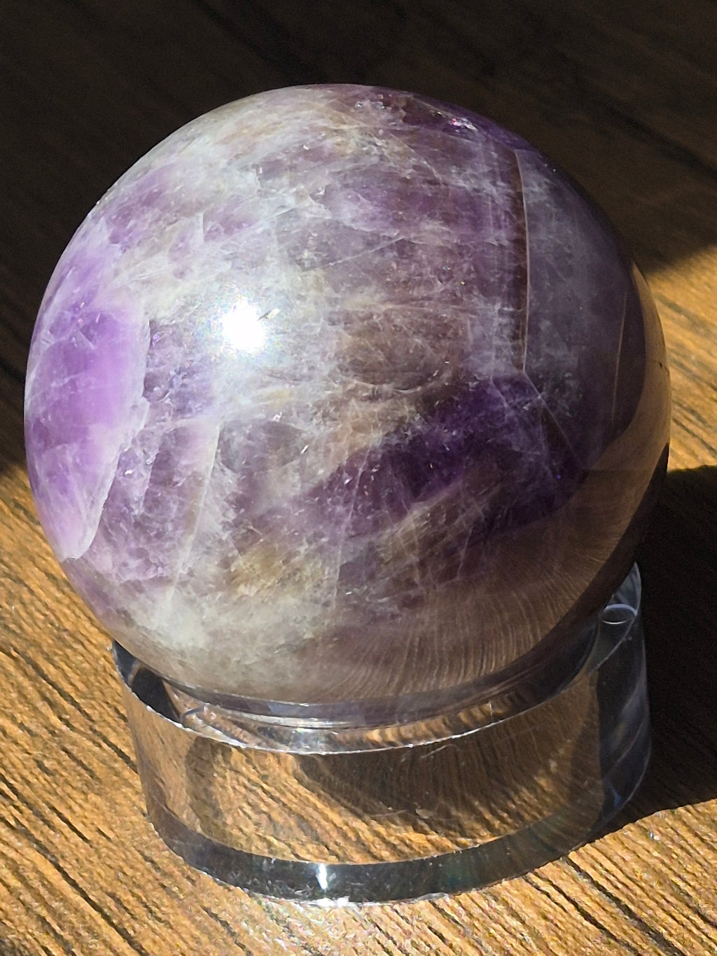 💜 Natural Amethyst Sphere | 50 mm | One-of-a-Kind Quartz Crystal
