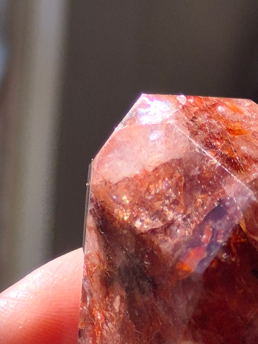 🔥 Fire Quartz Geometric Point