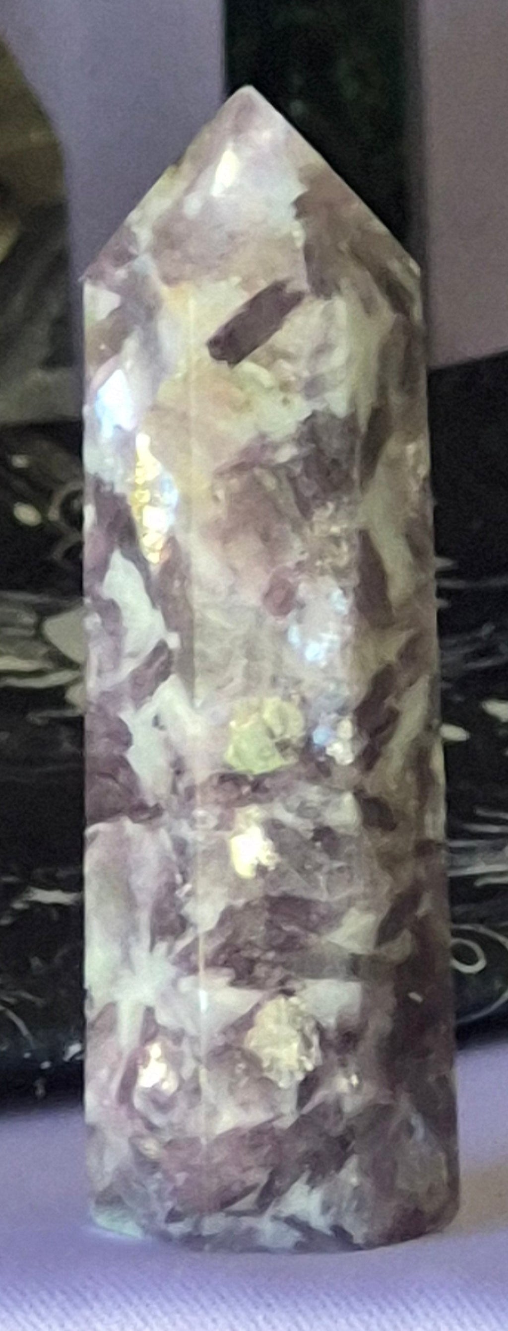 🧚‍♀️💜 Fairy Dream Lepidolite Tower ✨