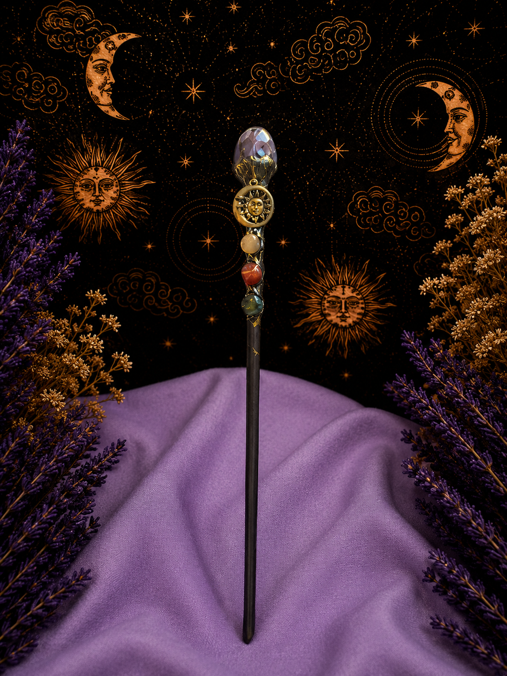 Solstice Bloom Wand🪄☀️💜