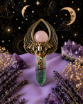 🦇 Sweetfang Fluorite & Rose Quartz Scepter 💚💗✨