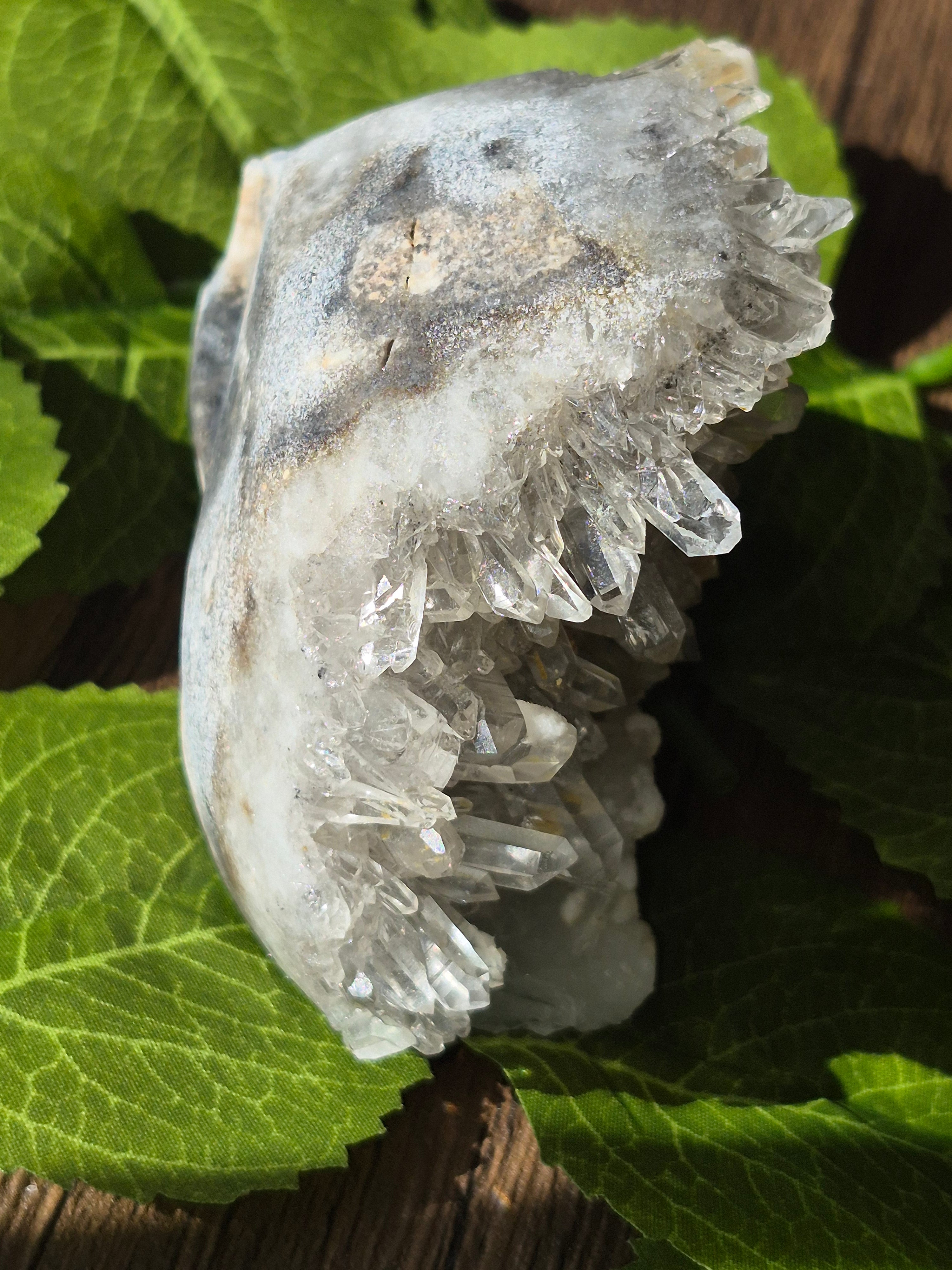 🤍 Frozen Quartz Cluster Skull ⭐