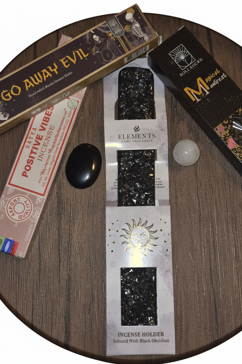 🖤 Shadow Shield Incense & Crystal Bundle ✨️
