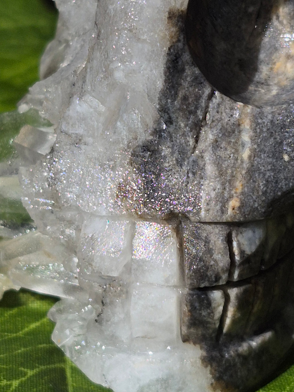 🤍 Frozen Quartz Cluster Skull ⭐